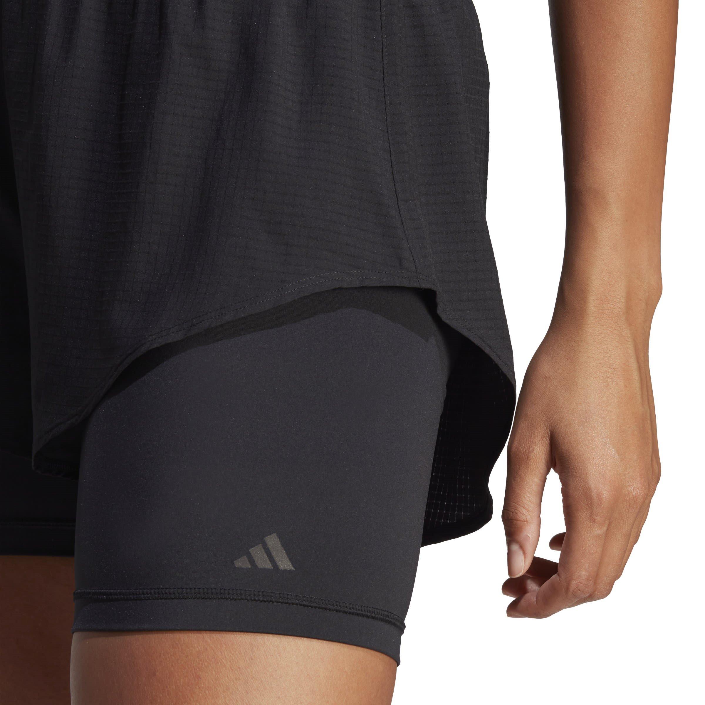 Zwart - adidas - Hiit Heat.Rdy Training 2-In-1 Shorts Womens - 5