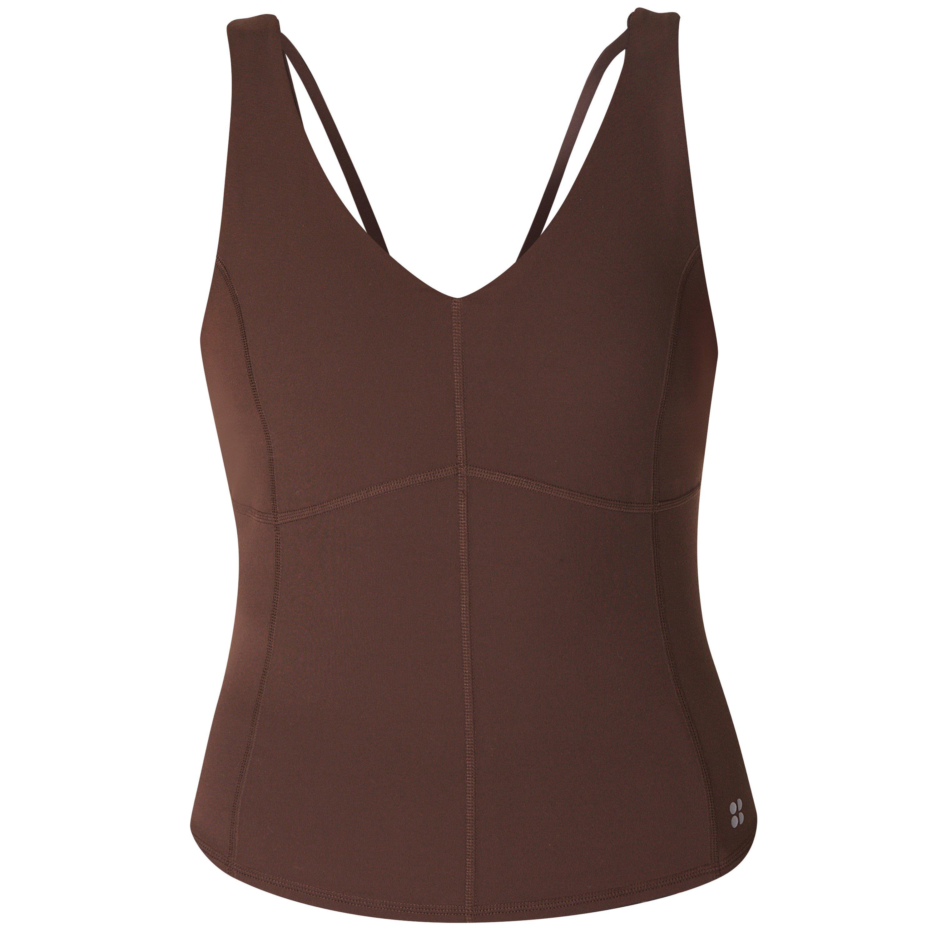 cacao brown - Sweaty Betty - Women's Super Soft Sculpting Racerback Vest - 5