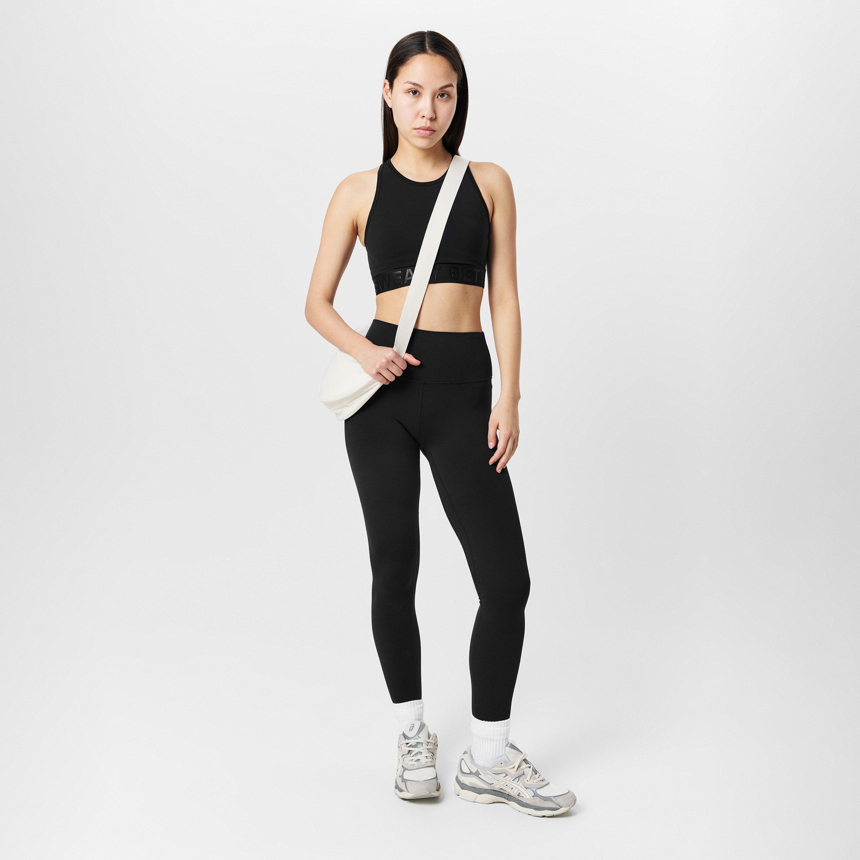 black - Sweaty Betty - Women's Logo Medium Impact Sports Bra - 5