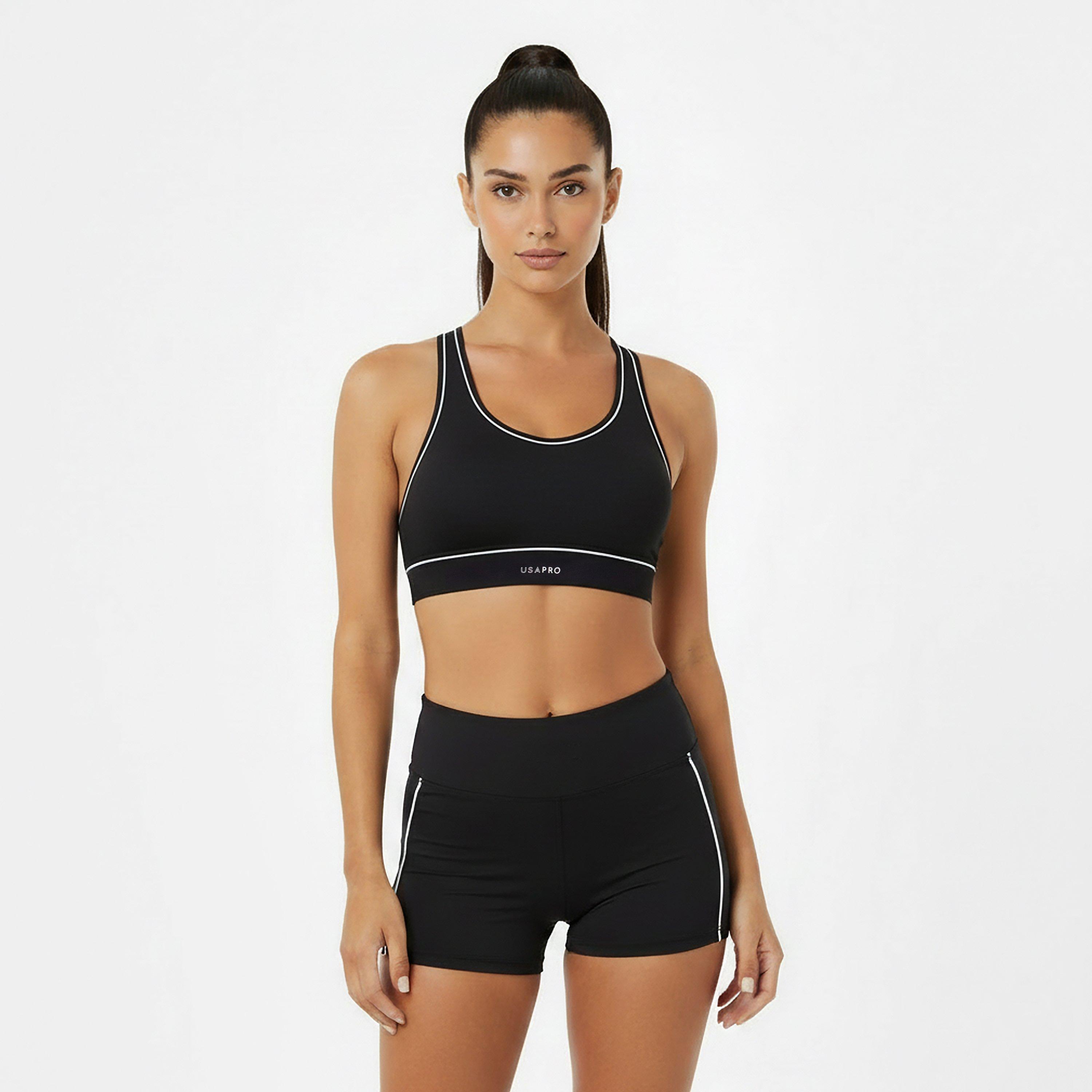 Nero - USA Pro - Sophie Habboo Piping Medium Impact Sports Bra - 3