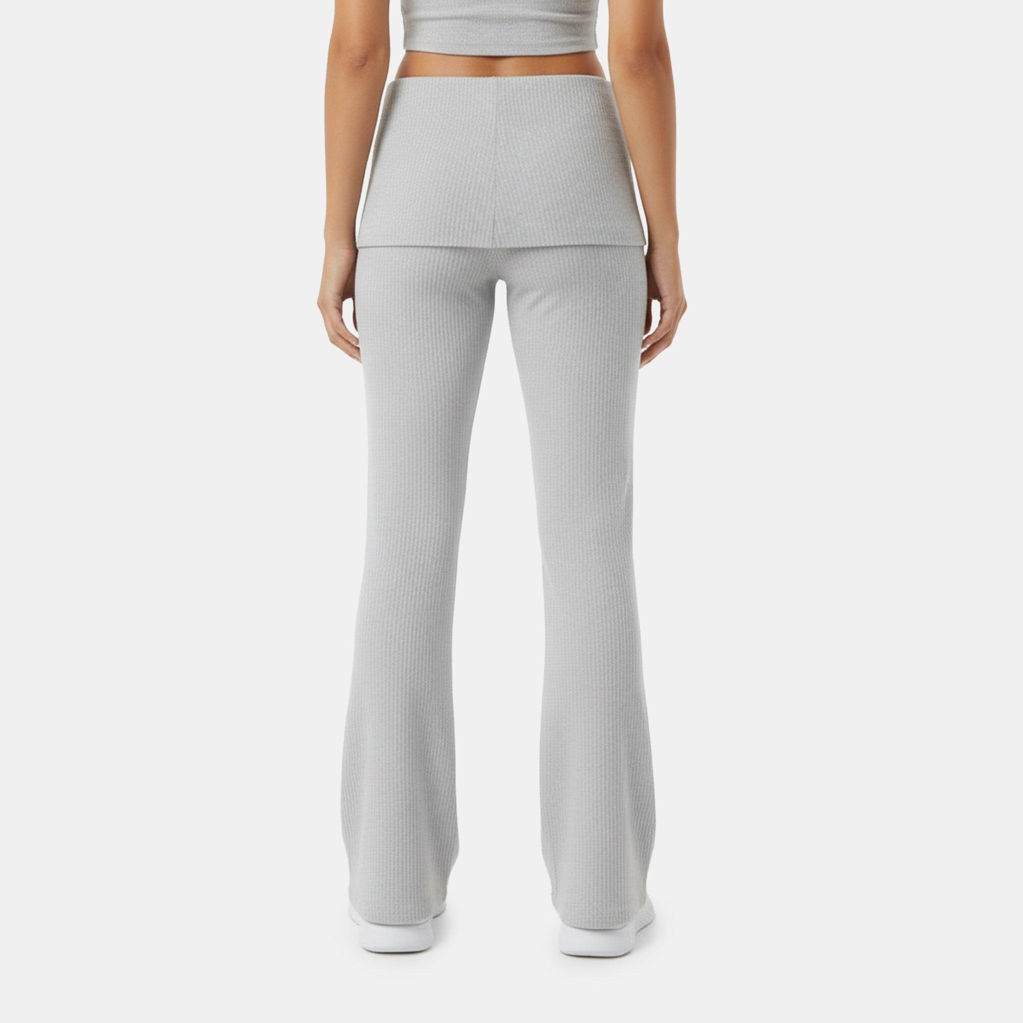 Grijs - USA Pro - Sophie Habboo Rib Flared Yoga Pants - 4