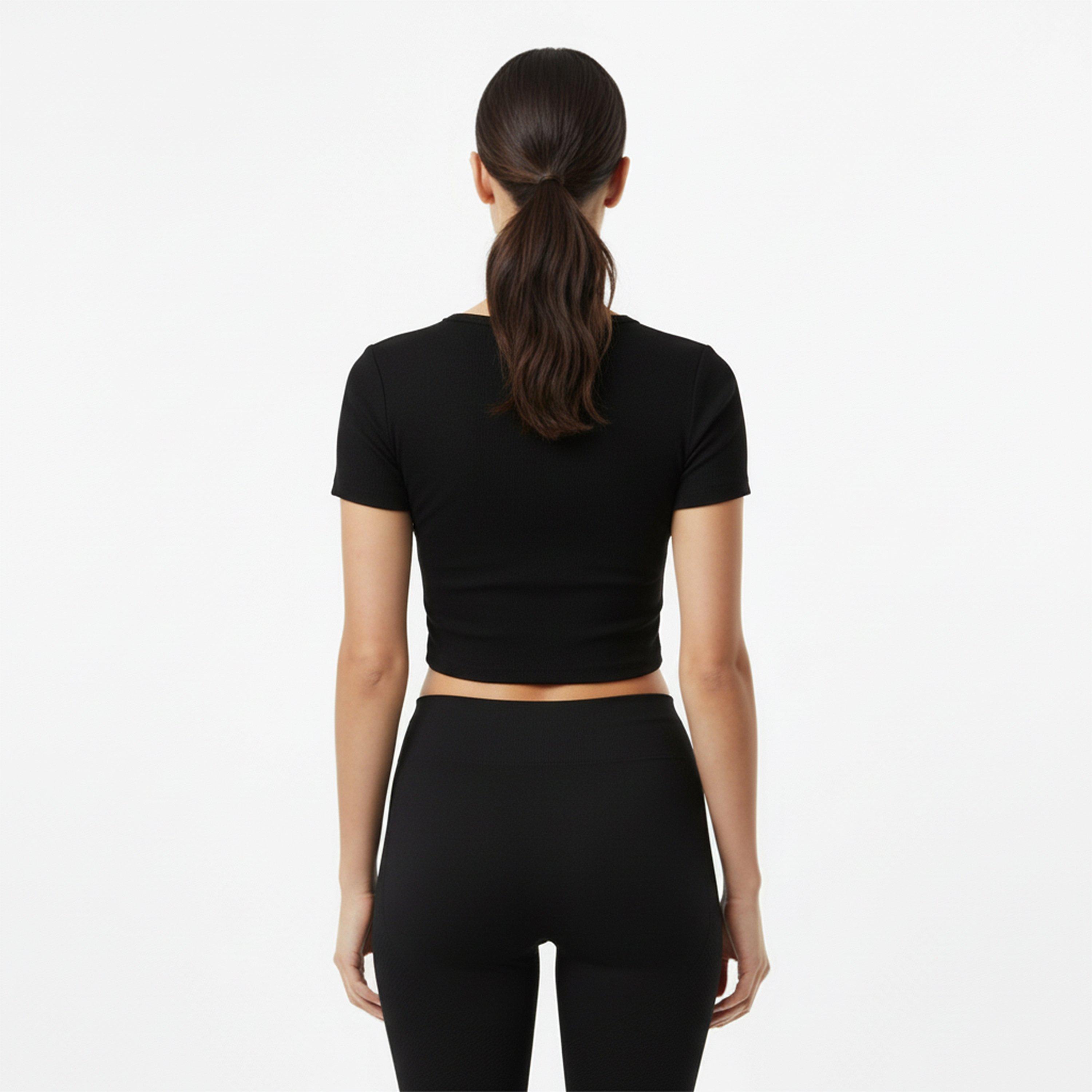 Nero - USA Pro - Sophie Habboo Built-in Bra Short-Sleeve Performance Gym Top - 4