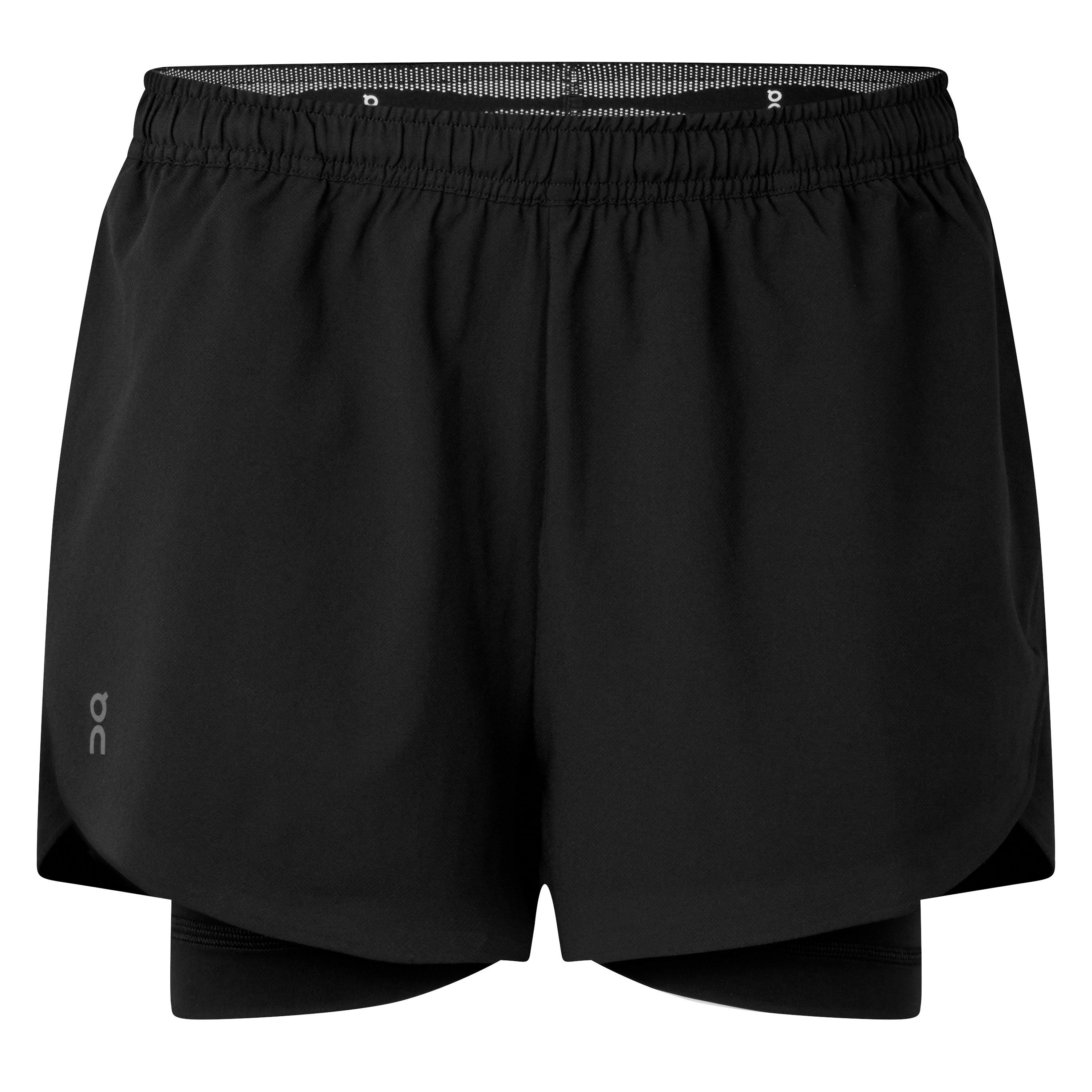 BLACK - On - S TRAIN 2 IN 1 SHORTS - 1