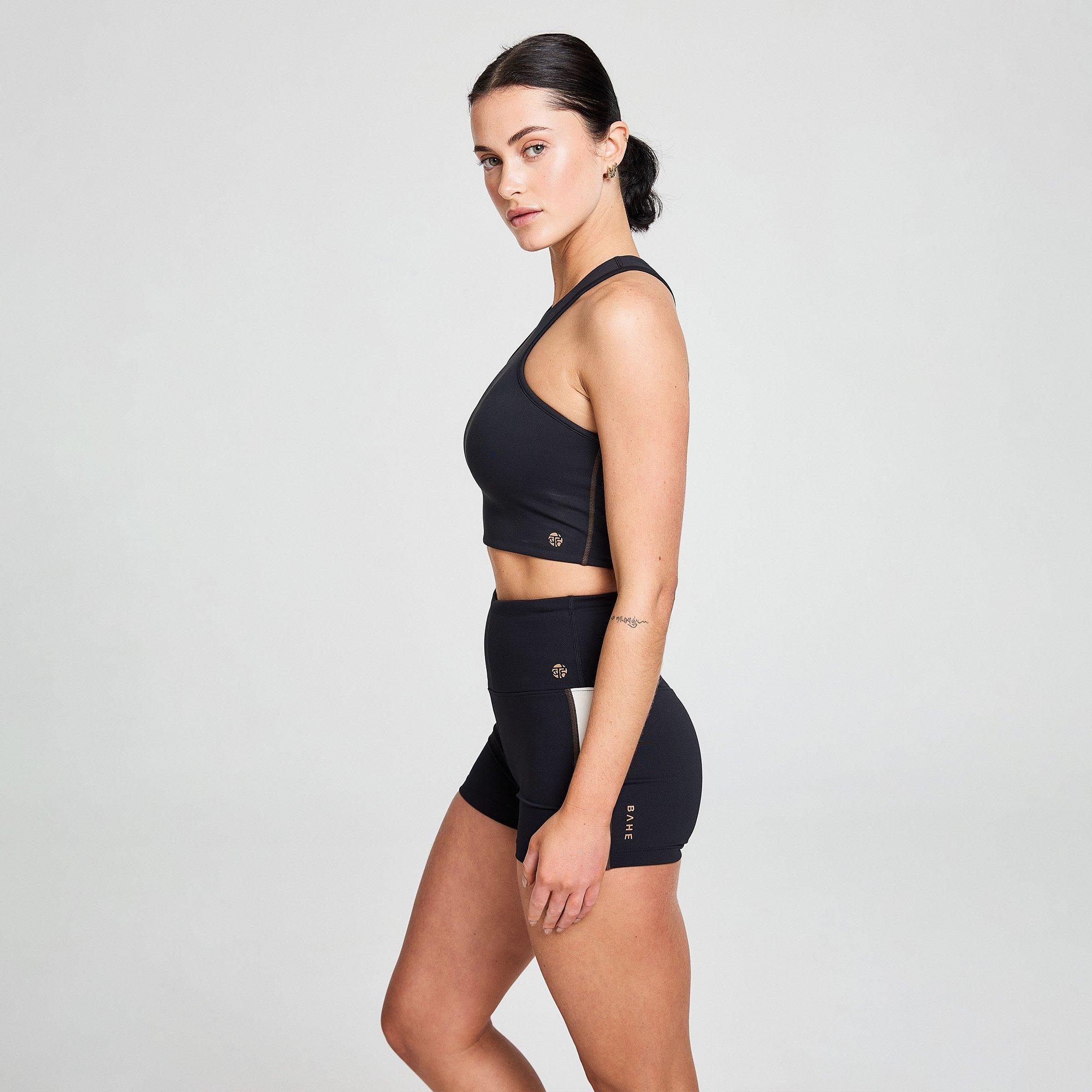 Black/Coco - Bahe - Attune Racer Back Short Top - 7