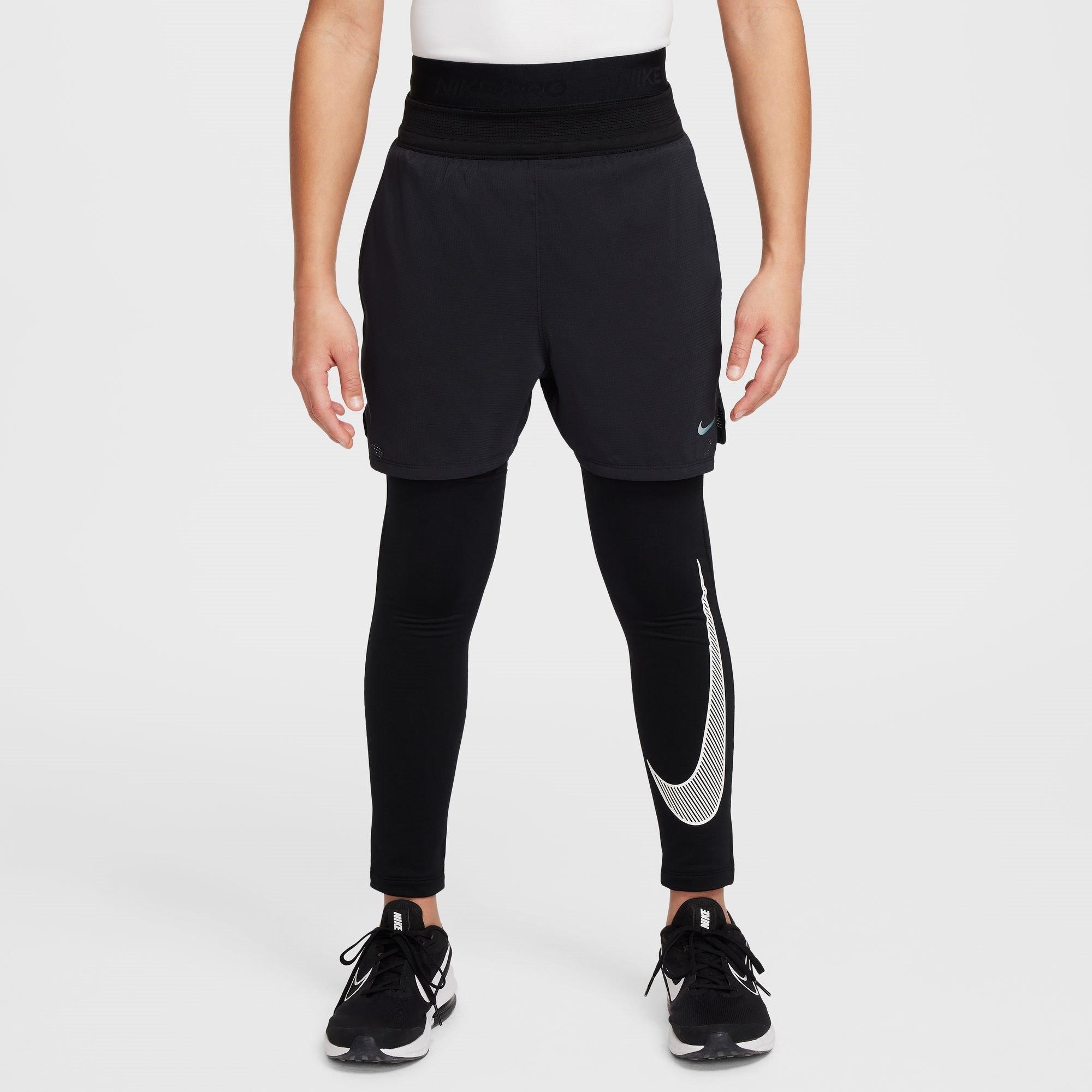 Black - Nike - Pro Big Kids' (Boys') Dri-FIT Training Tights - 1