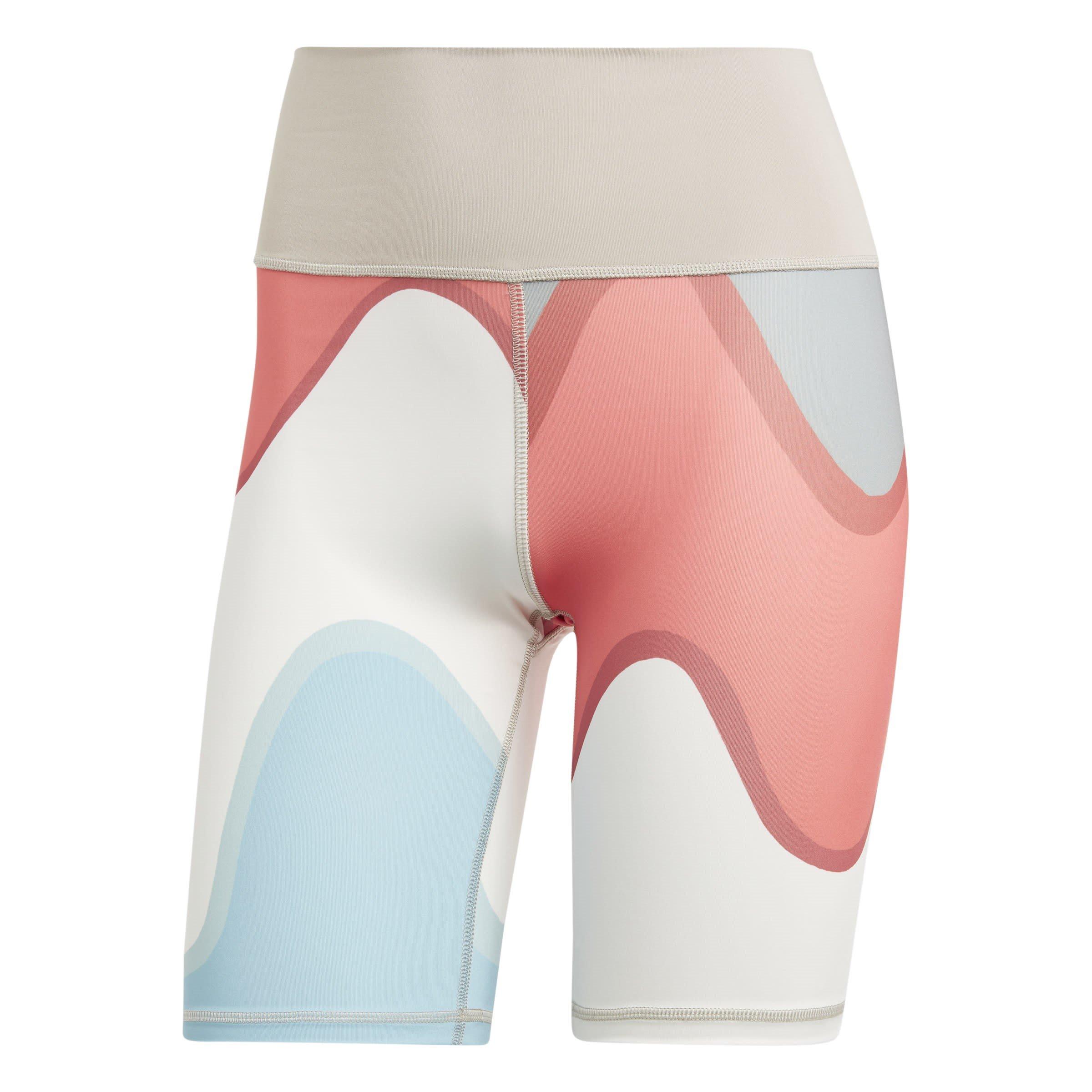 Iceblu/Clowhi - adidas - X Marimekko Optime Bike Shorts Womens - 1
