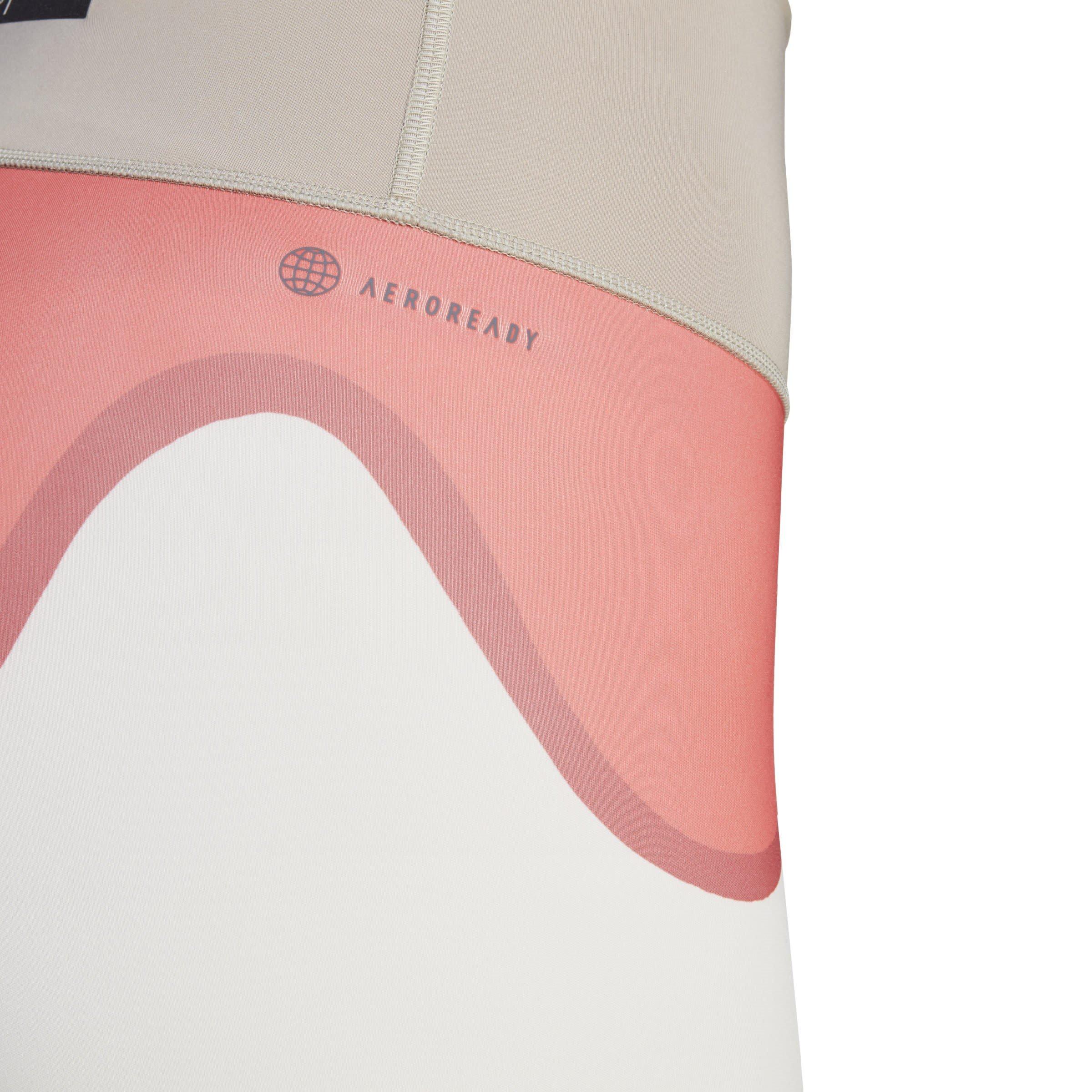 Iceblu/Clowhi - adidas - X Marimekko Optime Bike Shorts Womens - 6