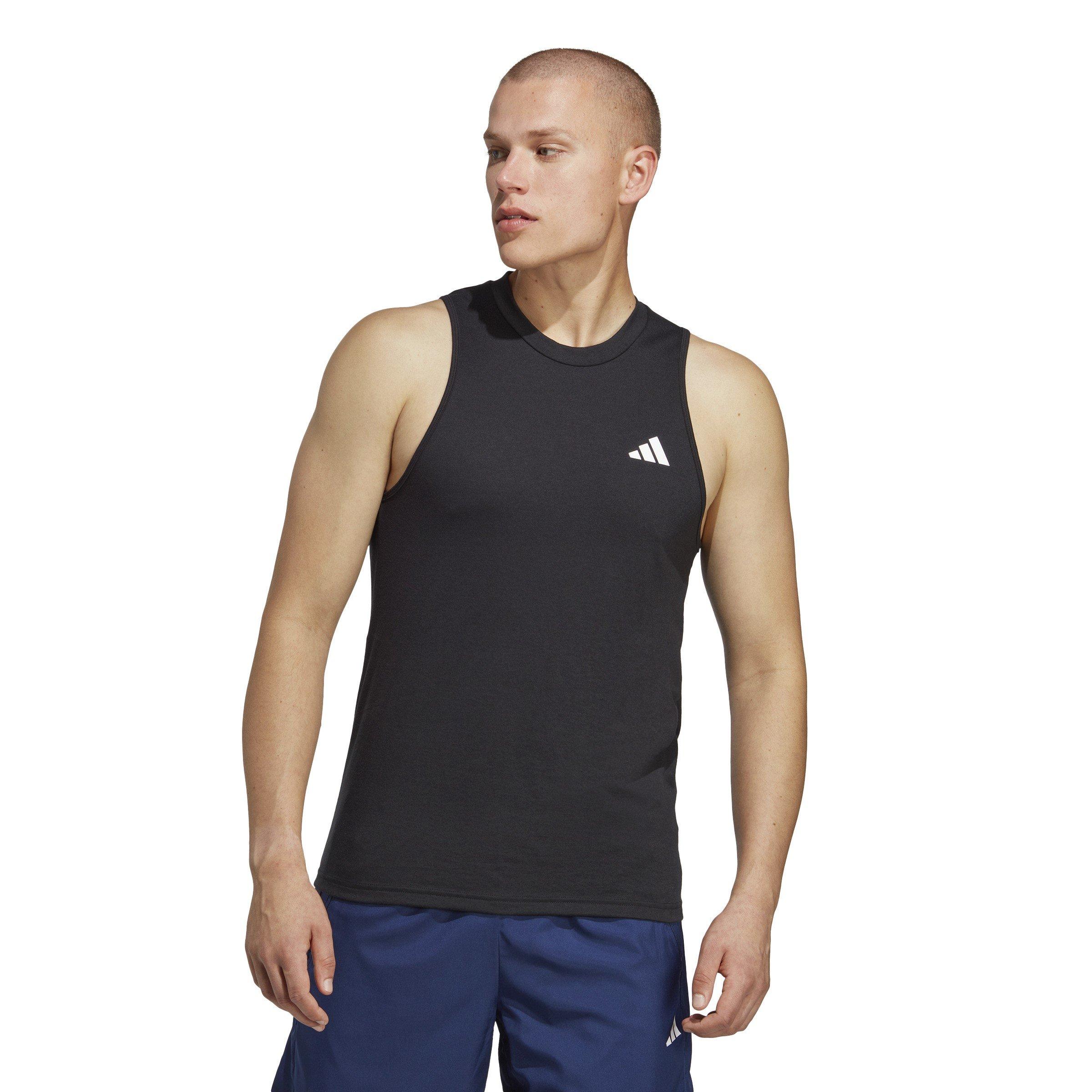 Black/White - adidas - Train Essentials Feelready Mens Training Tank Top - 2