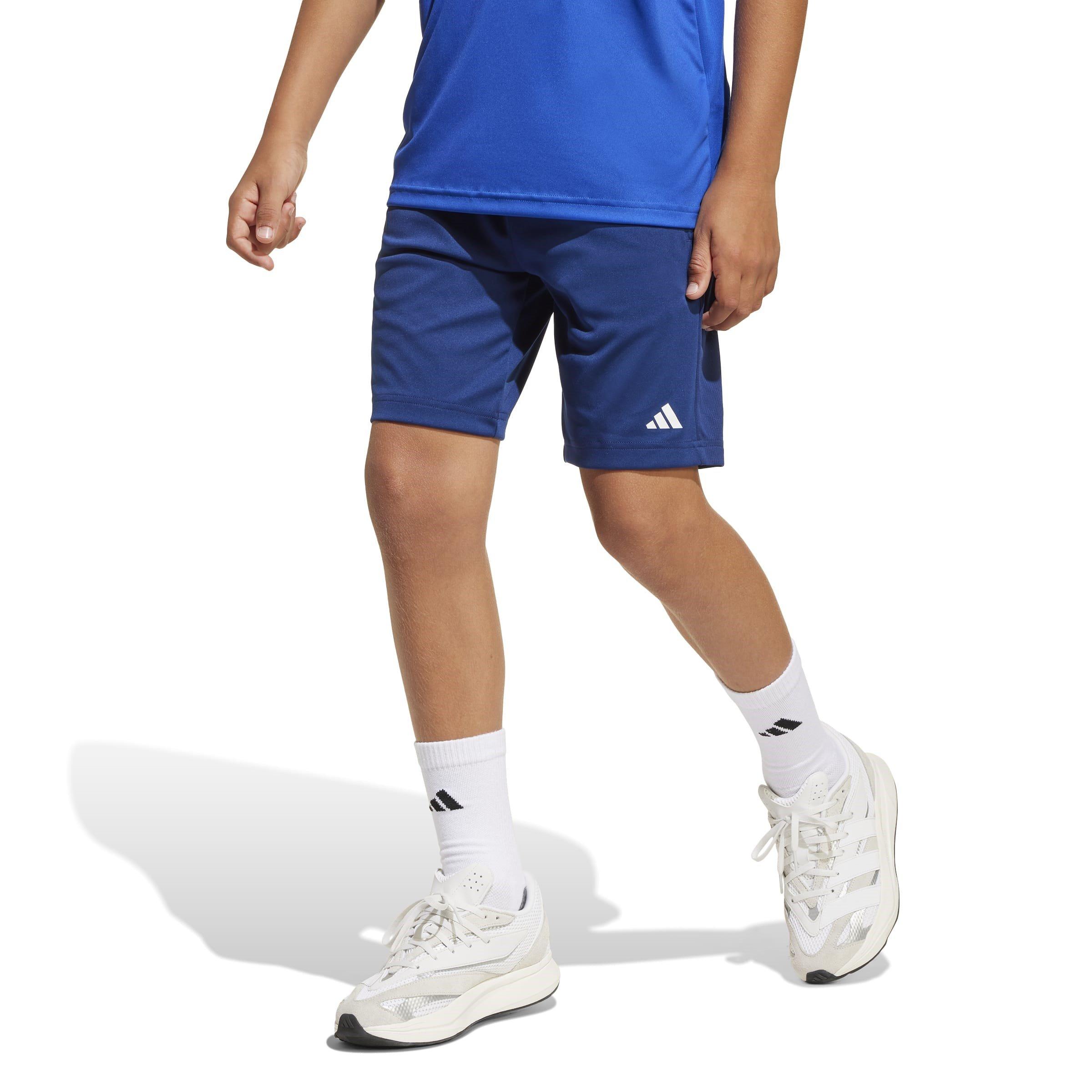 Dk.Blue/White - adidas - Train Essentials Logo Juniors Performance Shorts - 2