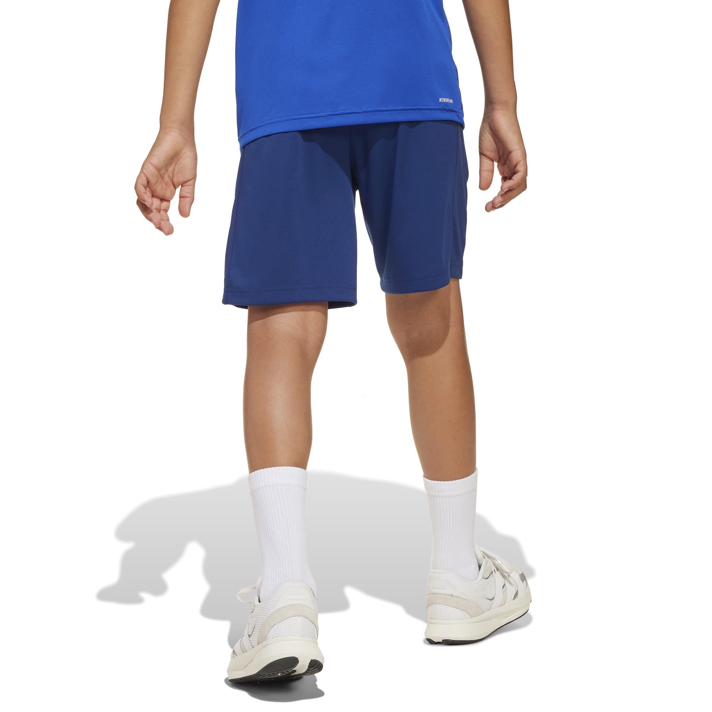 Dk.Blue/White - adidas - Train Essentials Logo Juniors Performance Shorts - 3