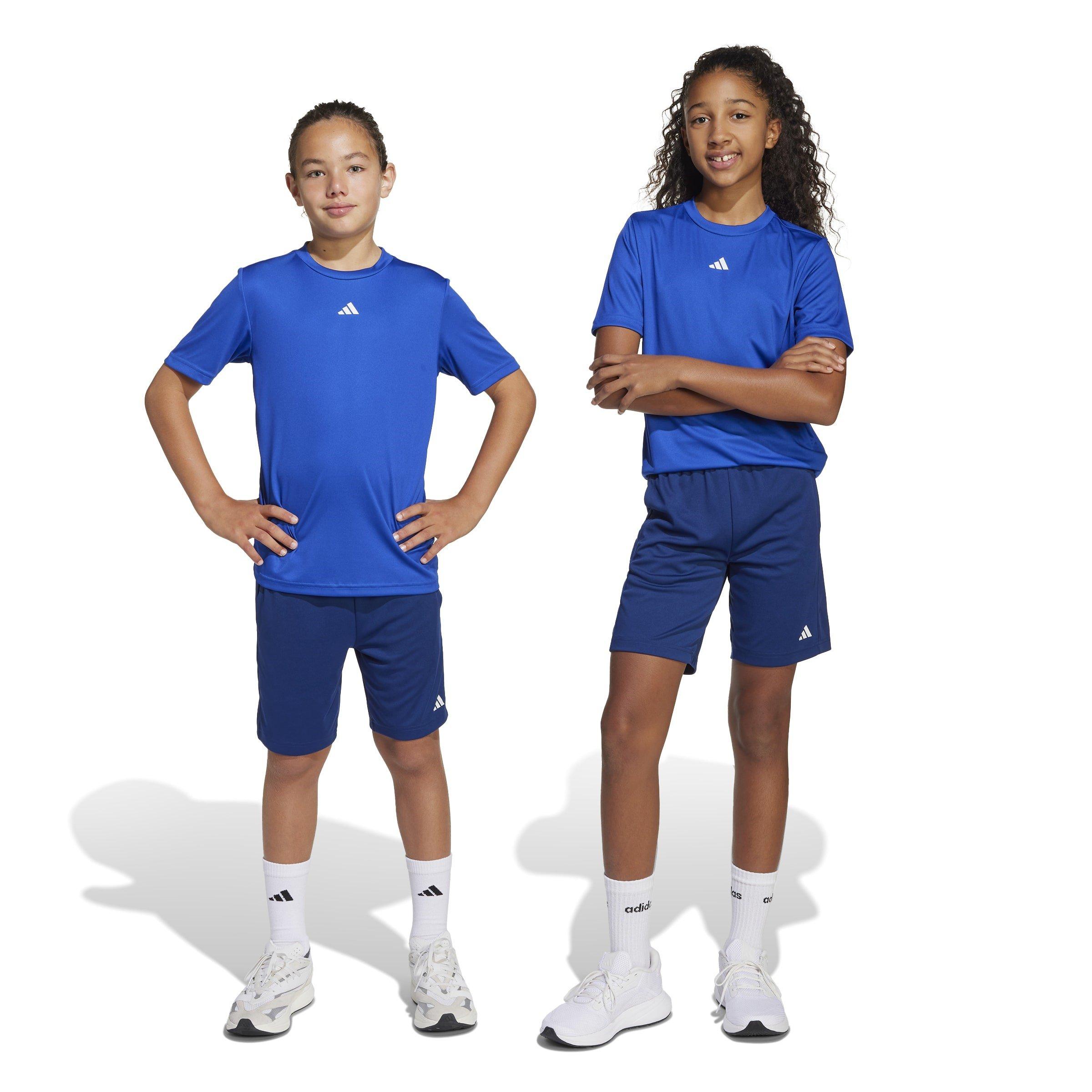 Dk.Blue/White - adidas - Train Essentials Logo Juniors Performance Shorts - 5