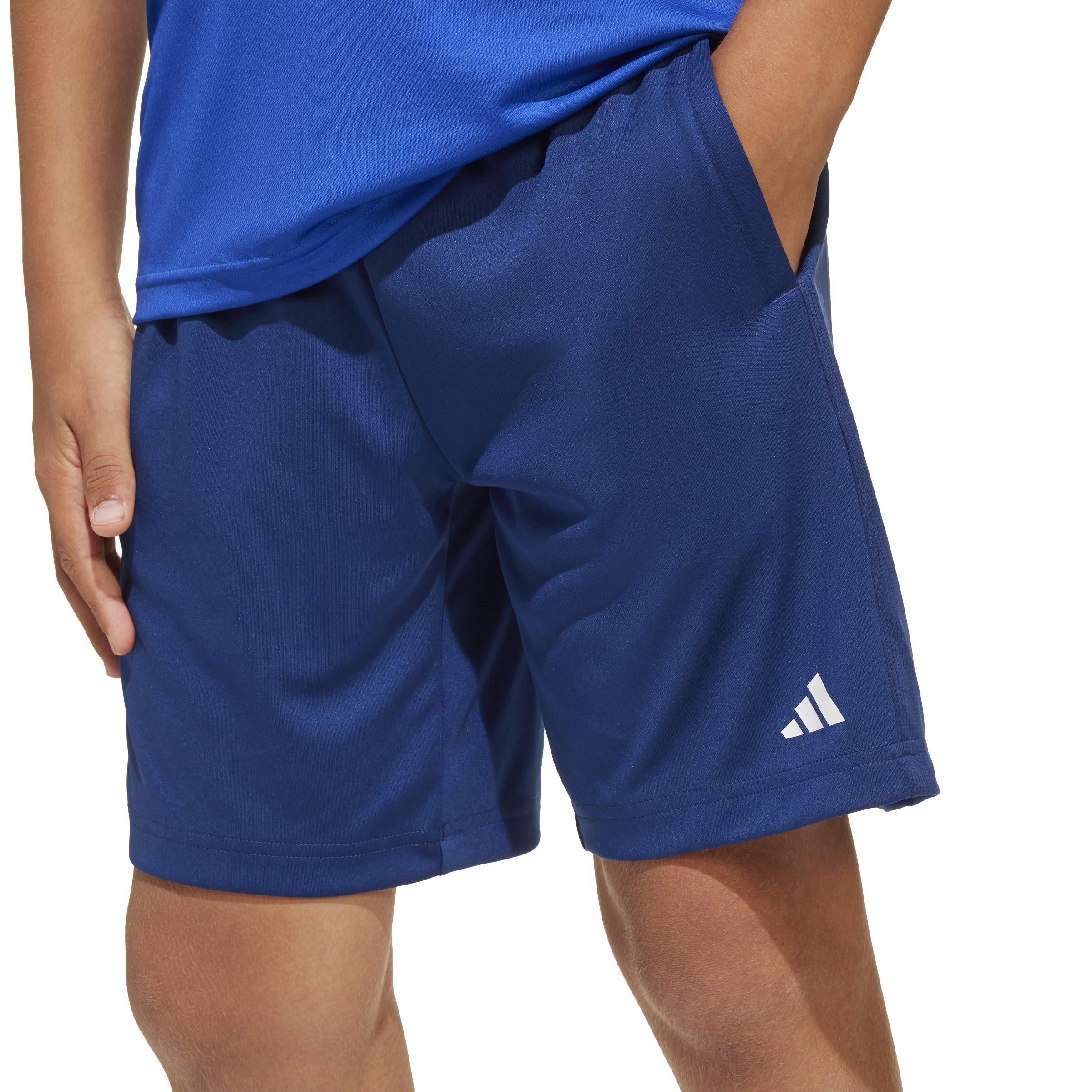 Dk.Blue/White - adidas - Train Essentials Logo Juniors Performance Shorts - 7