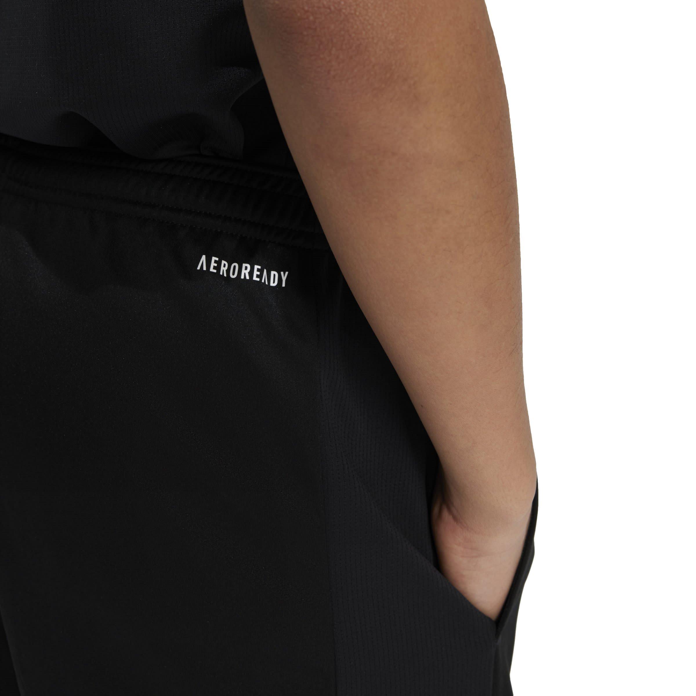 Black/White - adidas - Train Essentials Logo Juniors Performance Shorts - 5
