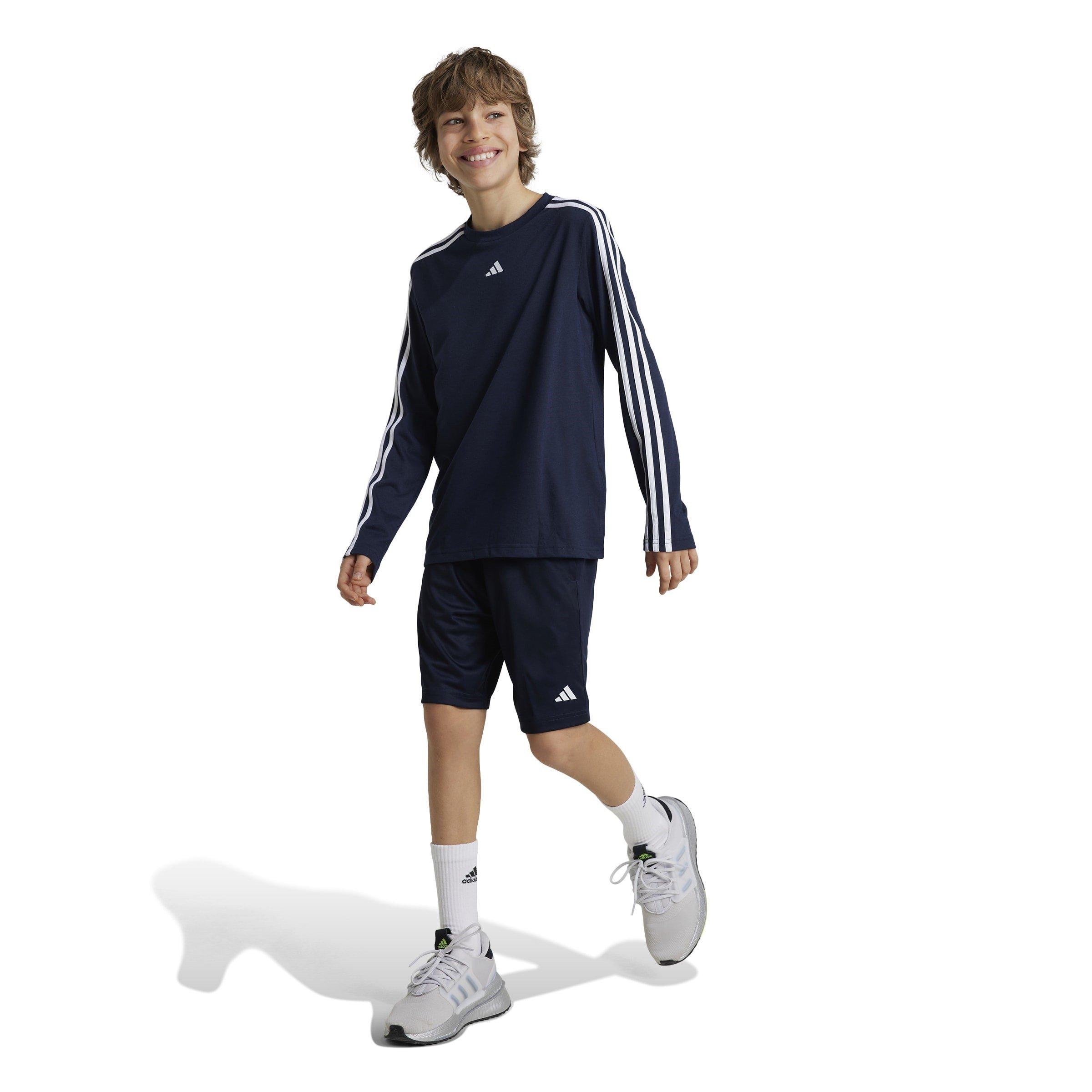 Leg.Ink/White - adidas - Train Essentials Logo Juniors Performance Shorts - 2