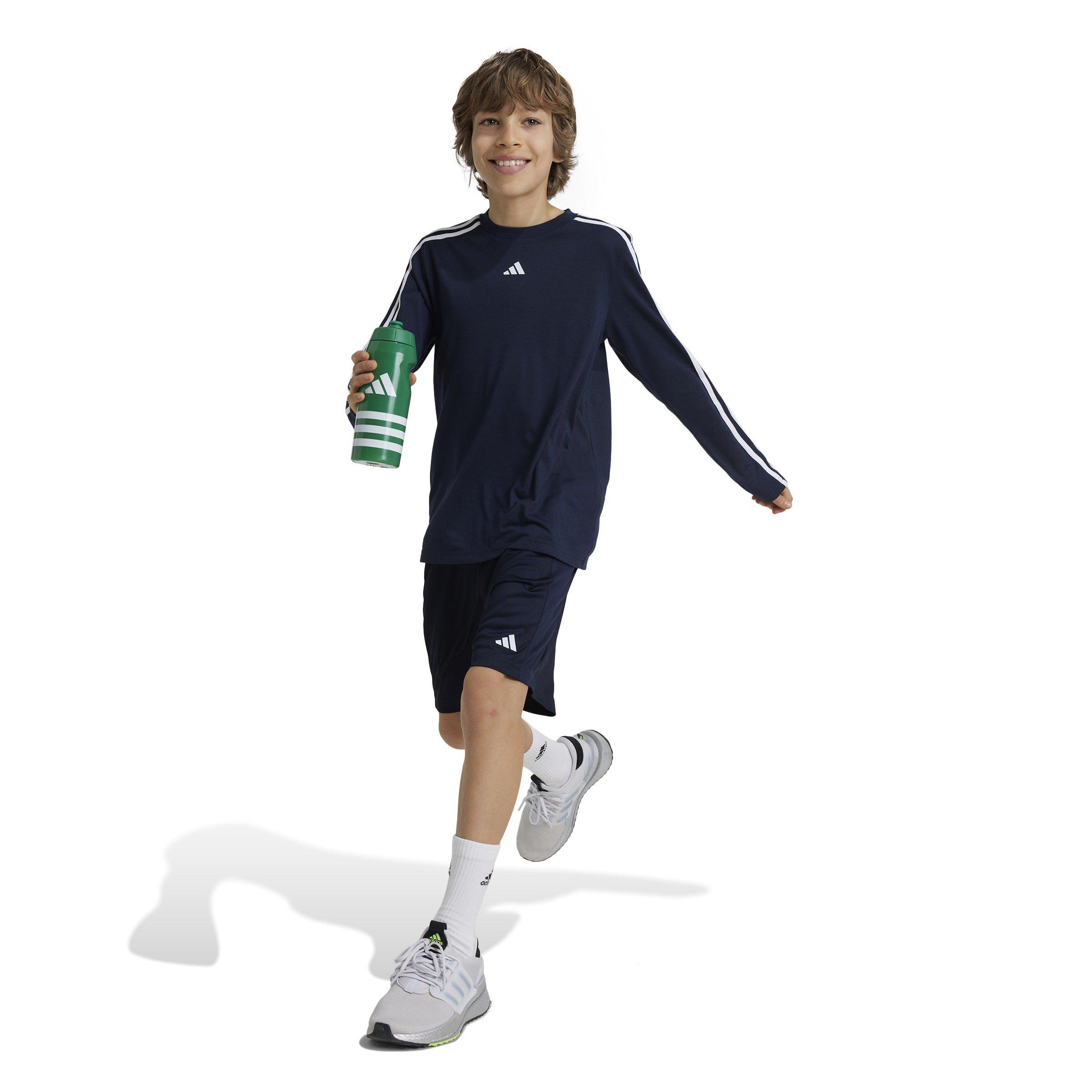 Leg.Ink/White - adidas - Train Essentials Logo Juniors Performance Shorts - 4