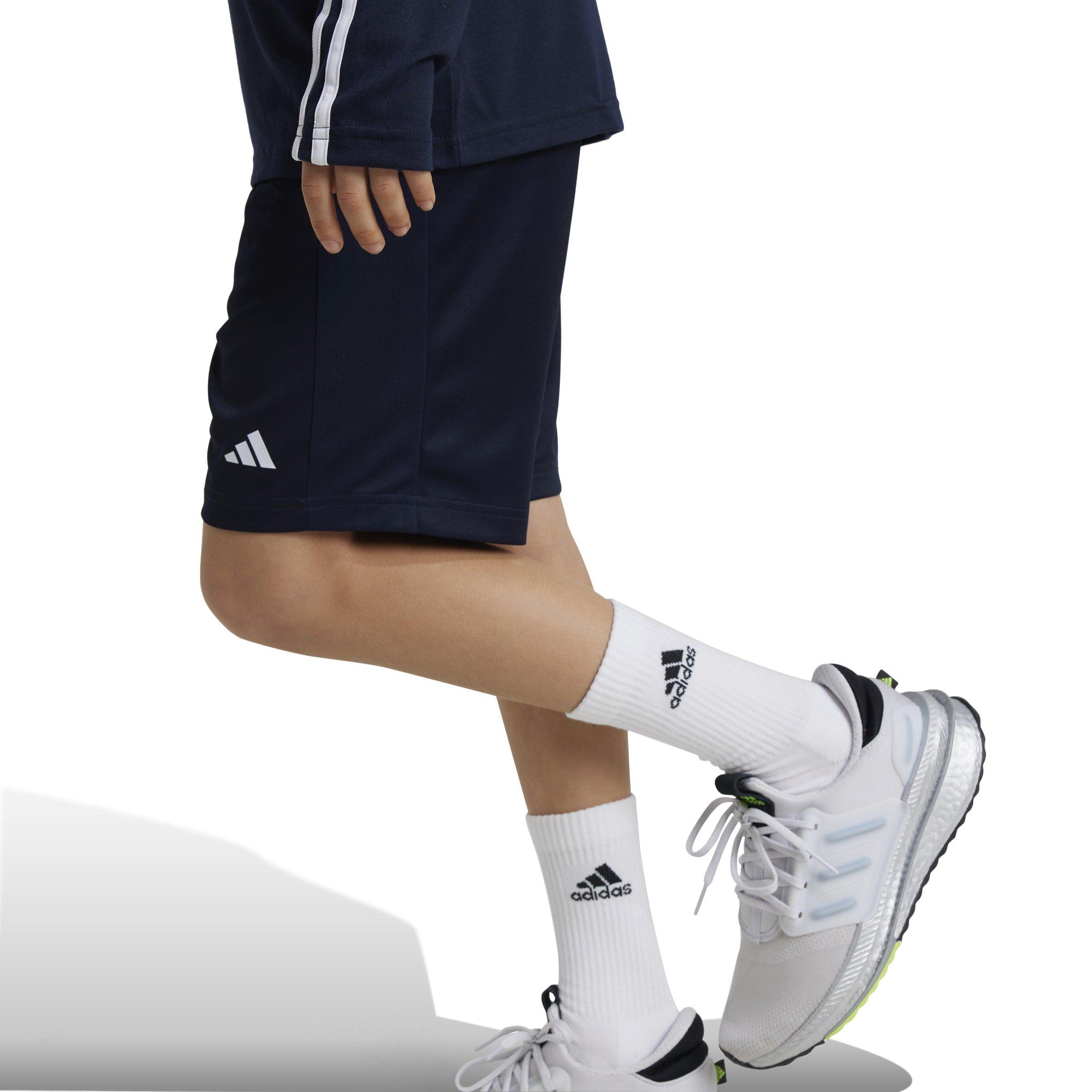 Leg.Ink/White - adidas - Train Essentials Logo Juniors Performance Shorts - 8