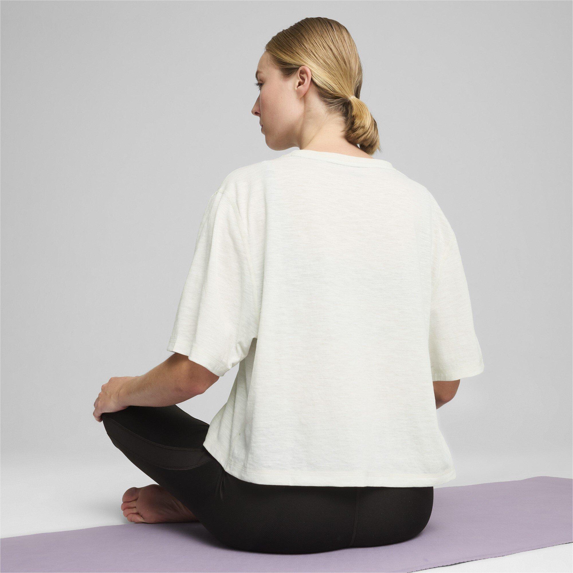 Vapor Gray - Puma - Studio Crop T-Shirt Womens - 3