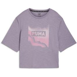 Puma Studio Crop T-Shirt Womens