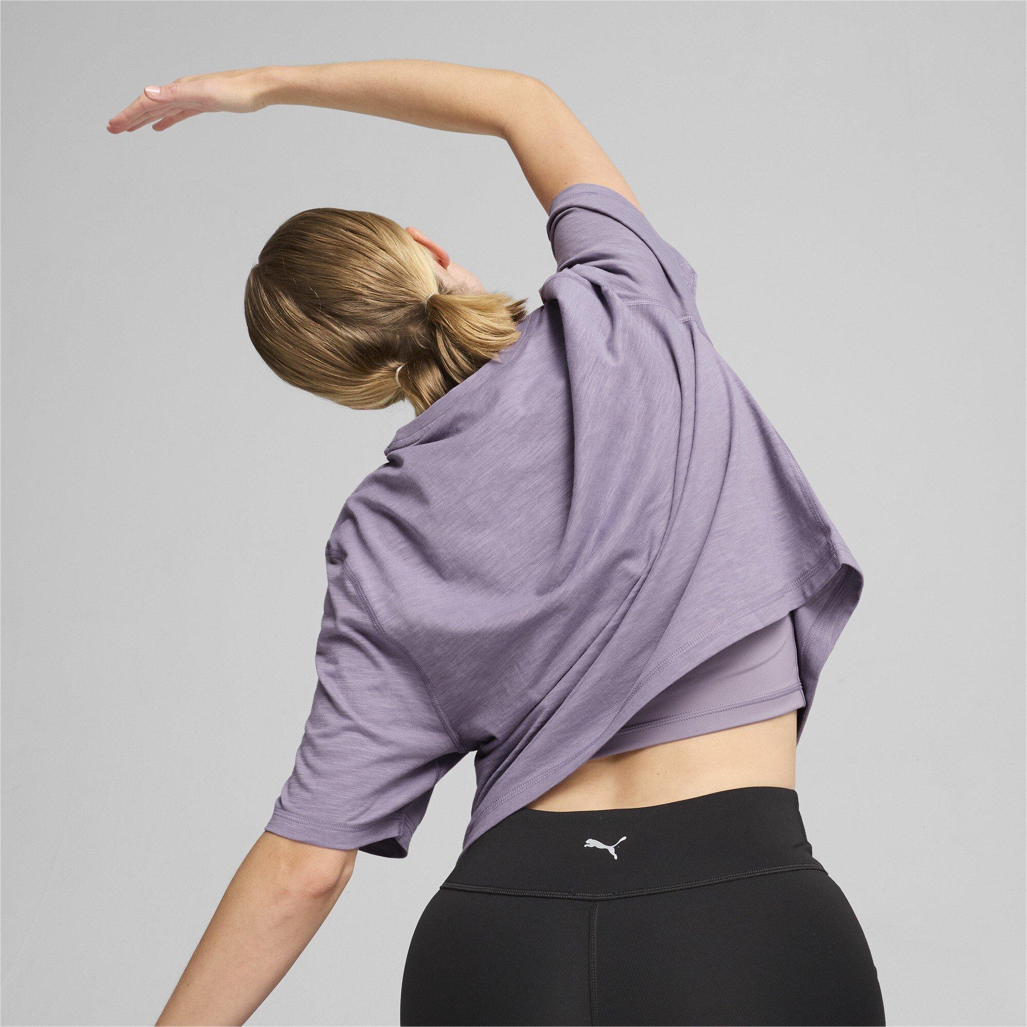 Pale Plum - Puma - Puma Studio Crop T-Shirt Womens - 3