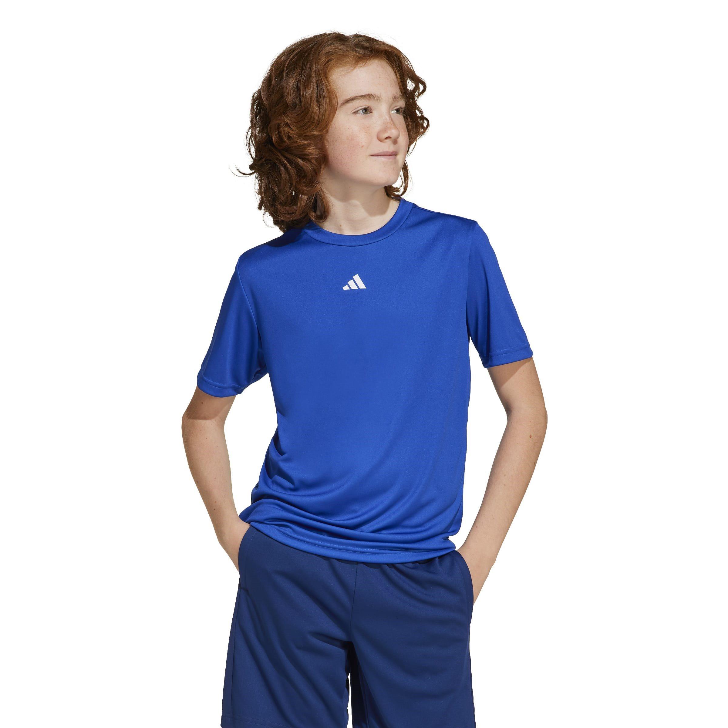 Royal Blue/Wht - adidas - Train Essentials Logo Juniors T Shirt - 2