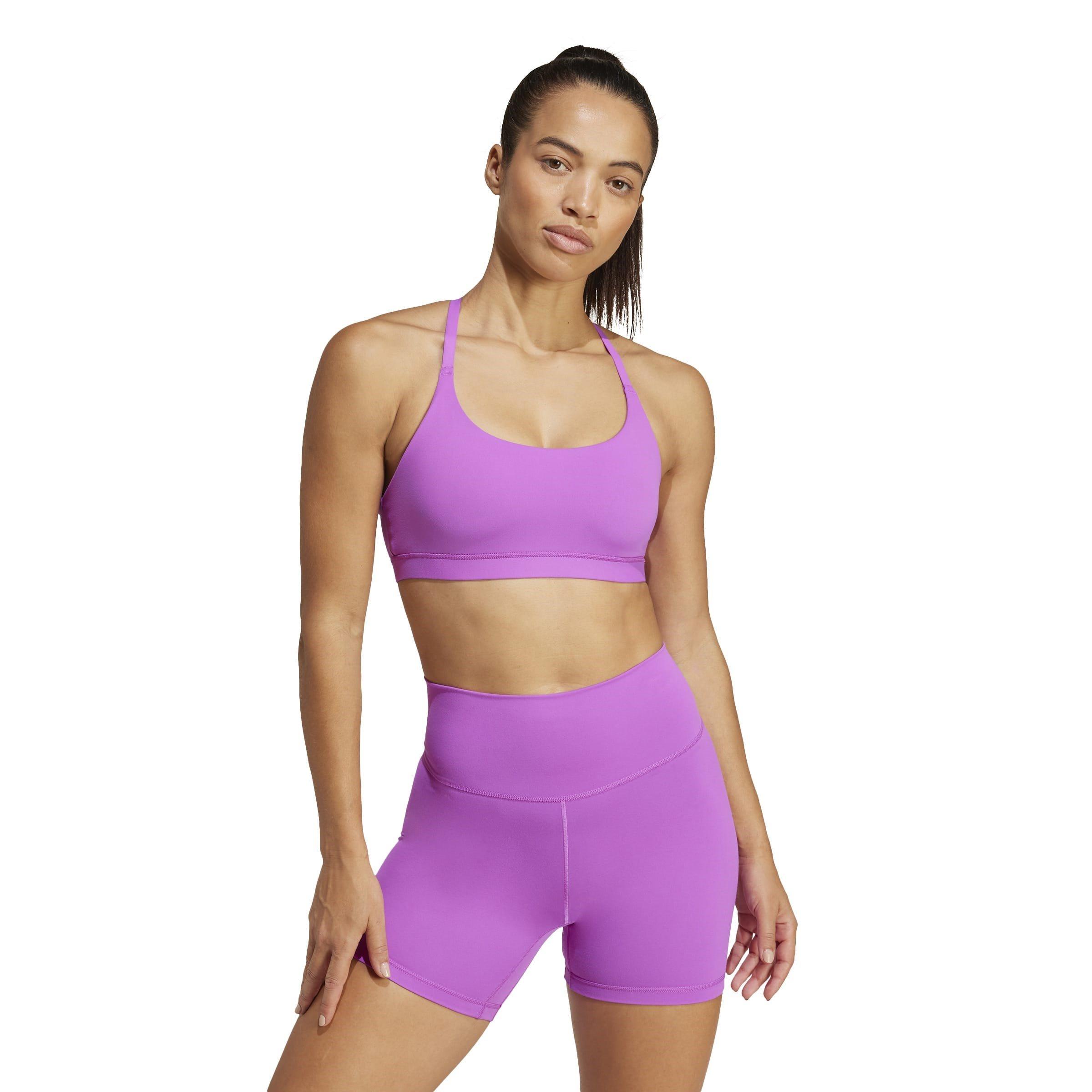 Purple Burst - adidas - All Me Womens Light Support Sports Bra - 3