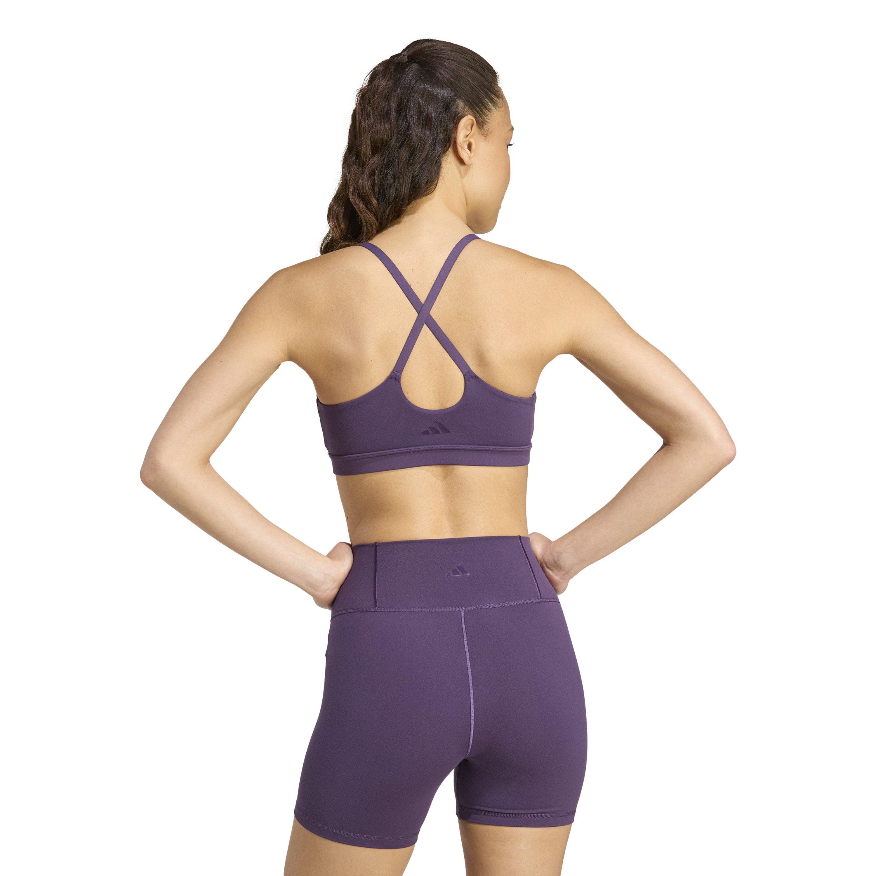 Aurora Plum - adidas - All Me Womens Light Support Sports Bra - 4