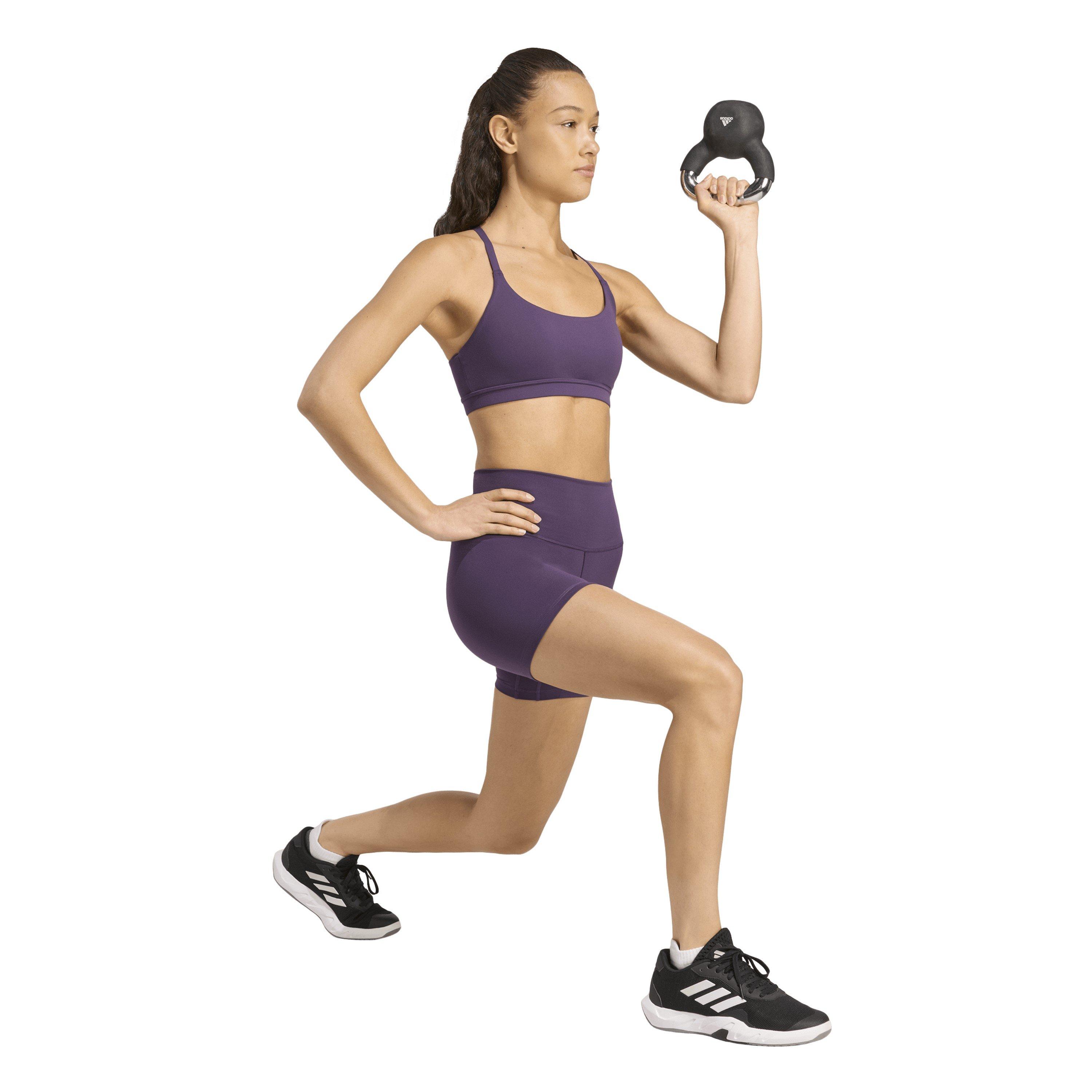 Aurora Plum - adidas - All Me Womens Light Support Sports Bra - 7