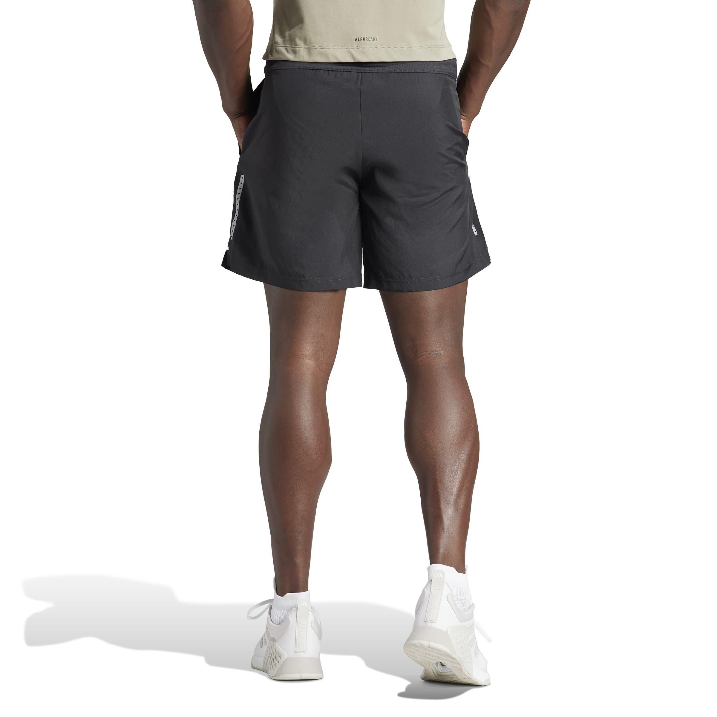 Black - adidas - Gym+ Mens Training Woven Shorts - 3