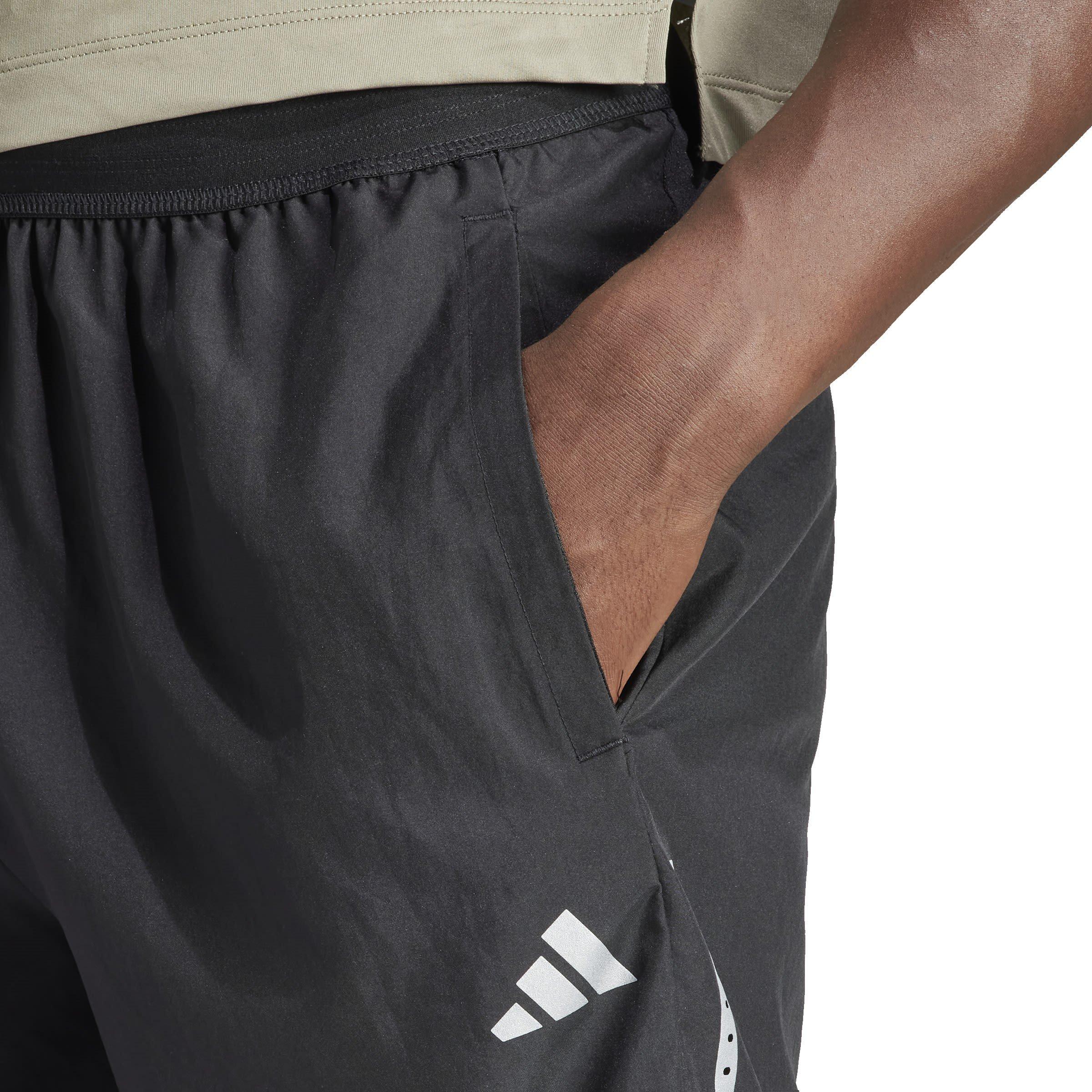 Black - adidas - Gym+ Mens Training Woven Shorts - 6