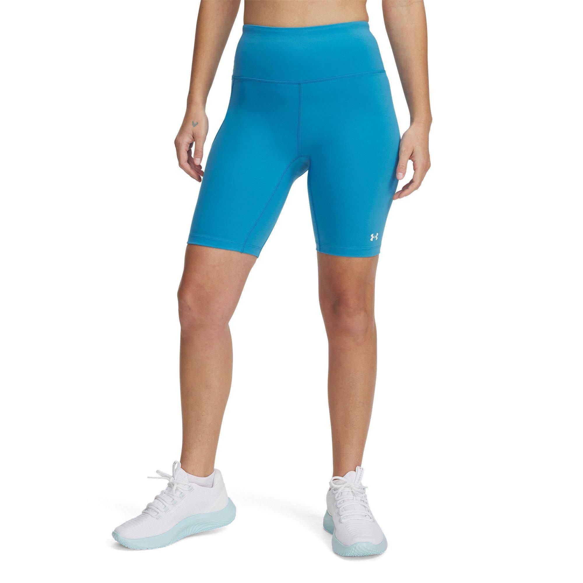 Under Armour Women's Motion Performance Gym Shorts - Ether Blue/Whit - 10 (S)