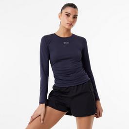 Everlast Ruched Performance Long Sleeve T Shirt Womens