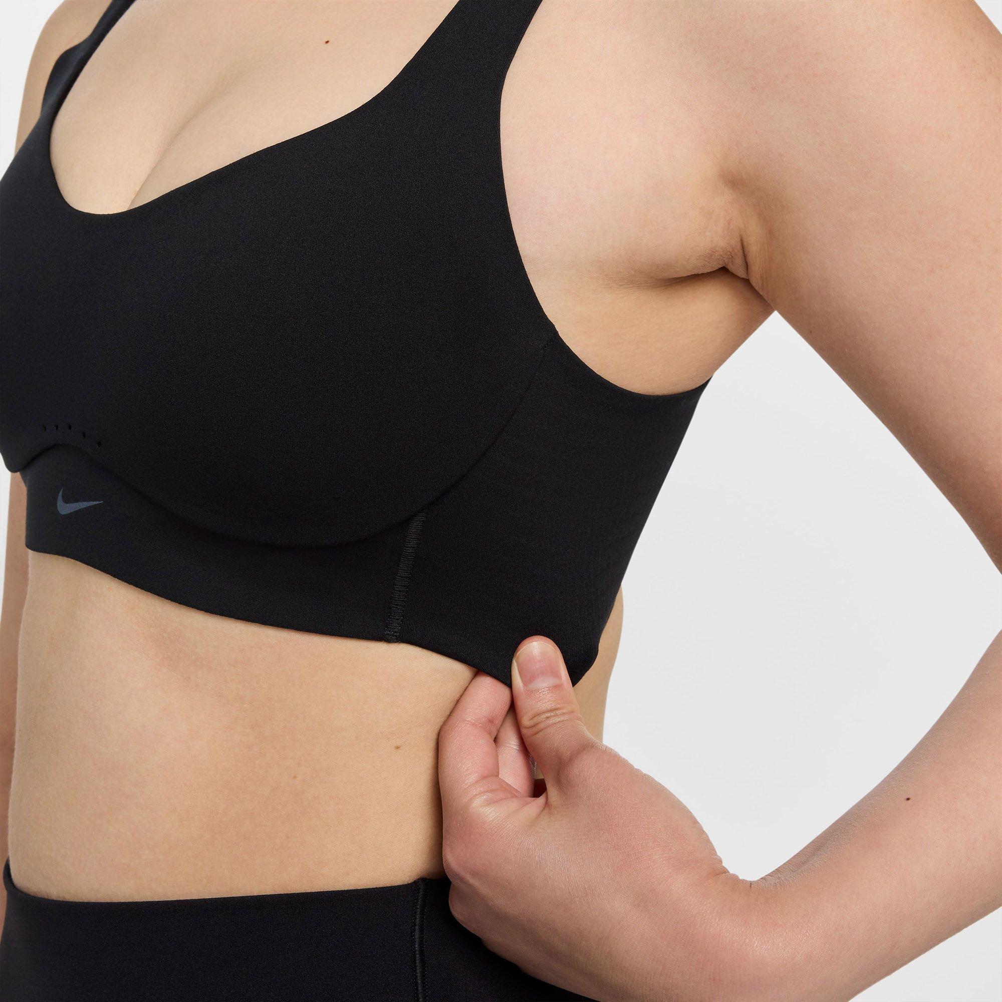 Black/Cool Grey - Nike - Alate High Support Womens Padded Convertible Sports Bra - 4