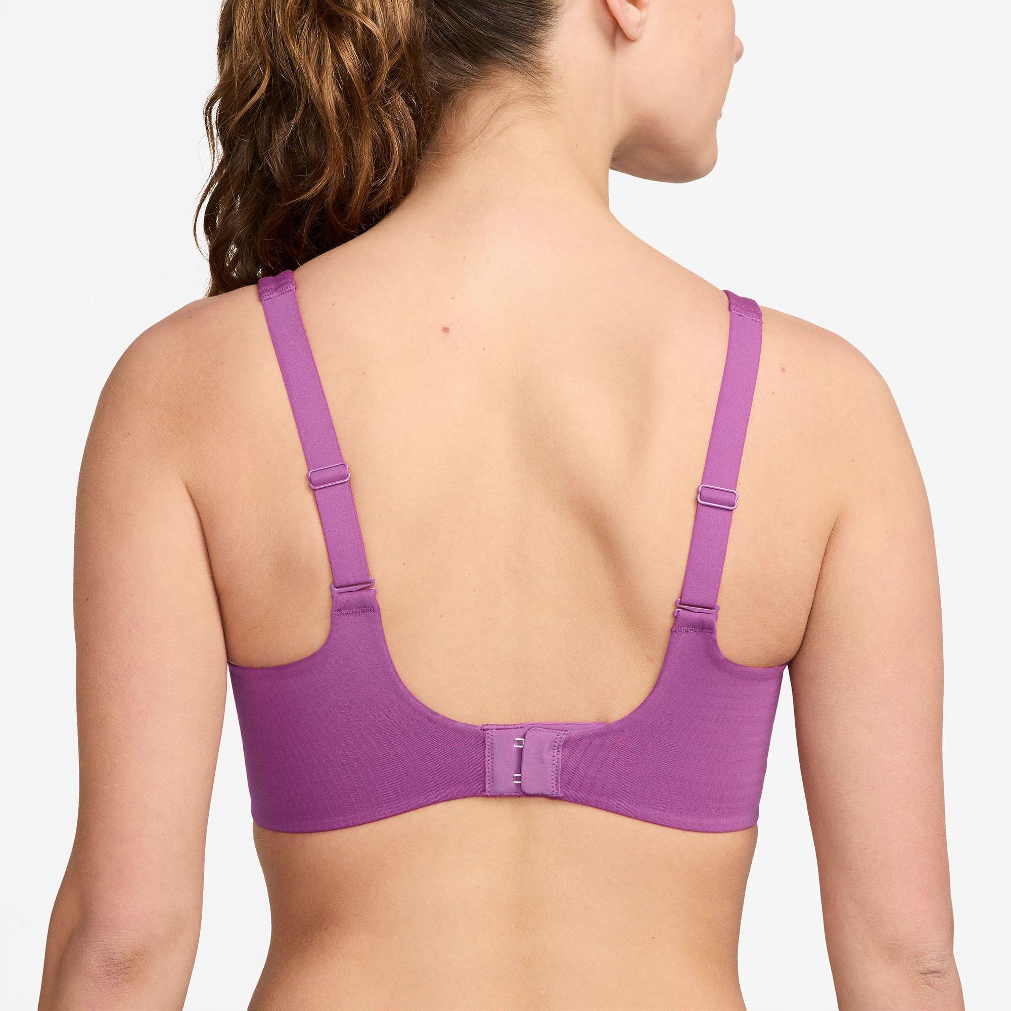 Hot Fuchsia/Wht - Nike - Alate High Support Womens Padded Convertible Sports Bra - 2