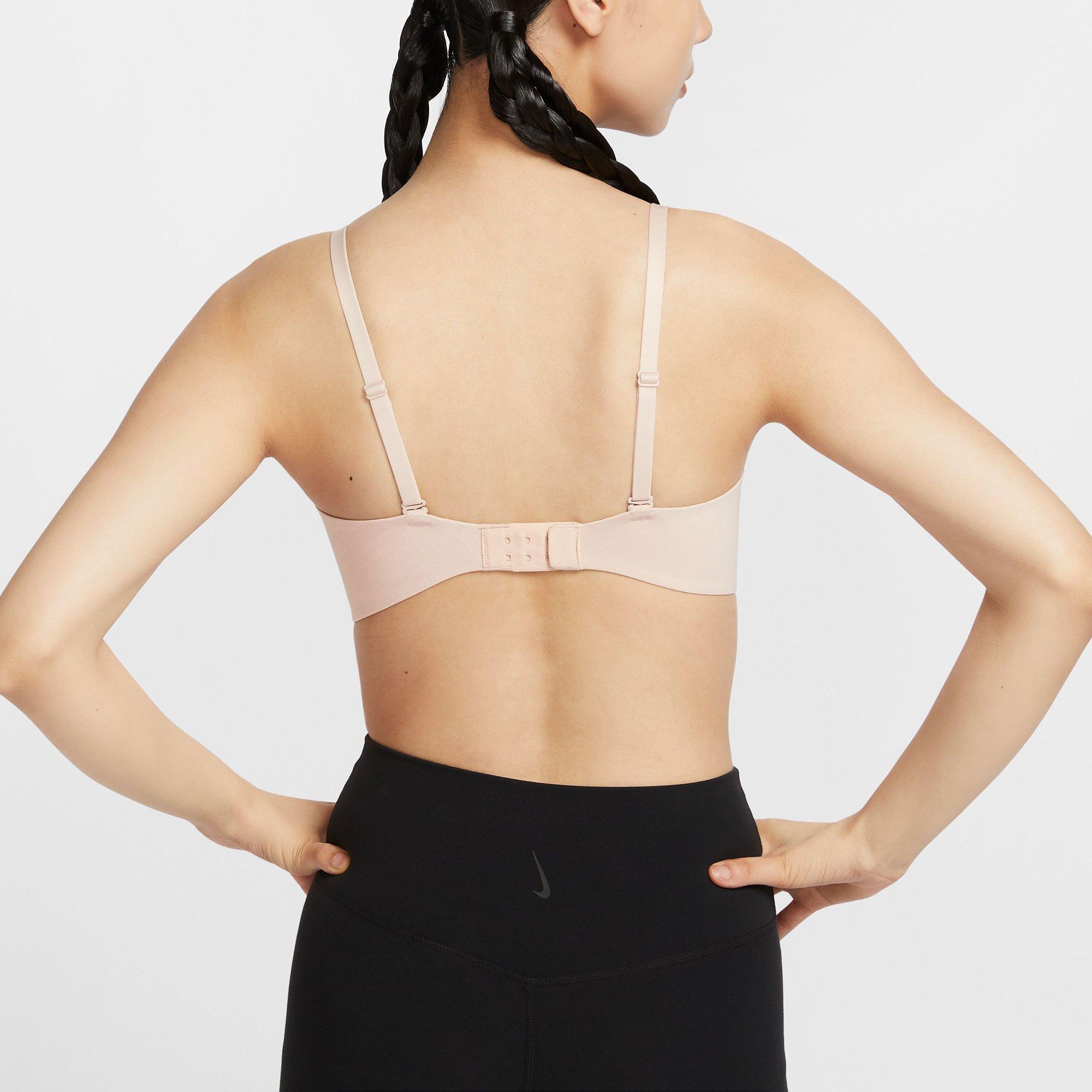 P.Beige/White - Nike - Alate Minimalist Womens Light-Support Padded Convertible Sports Bra - 2