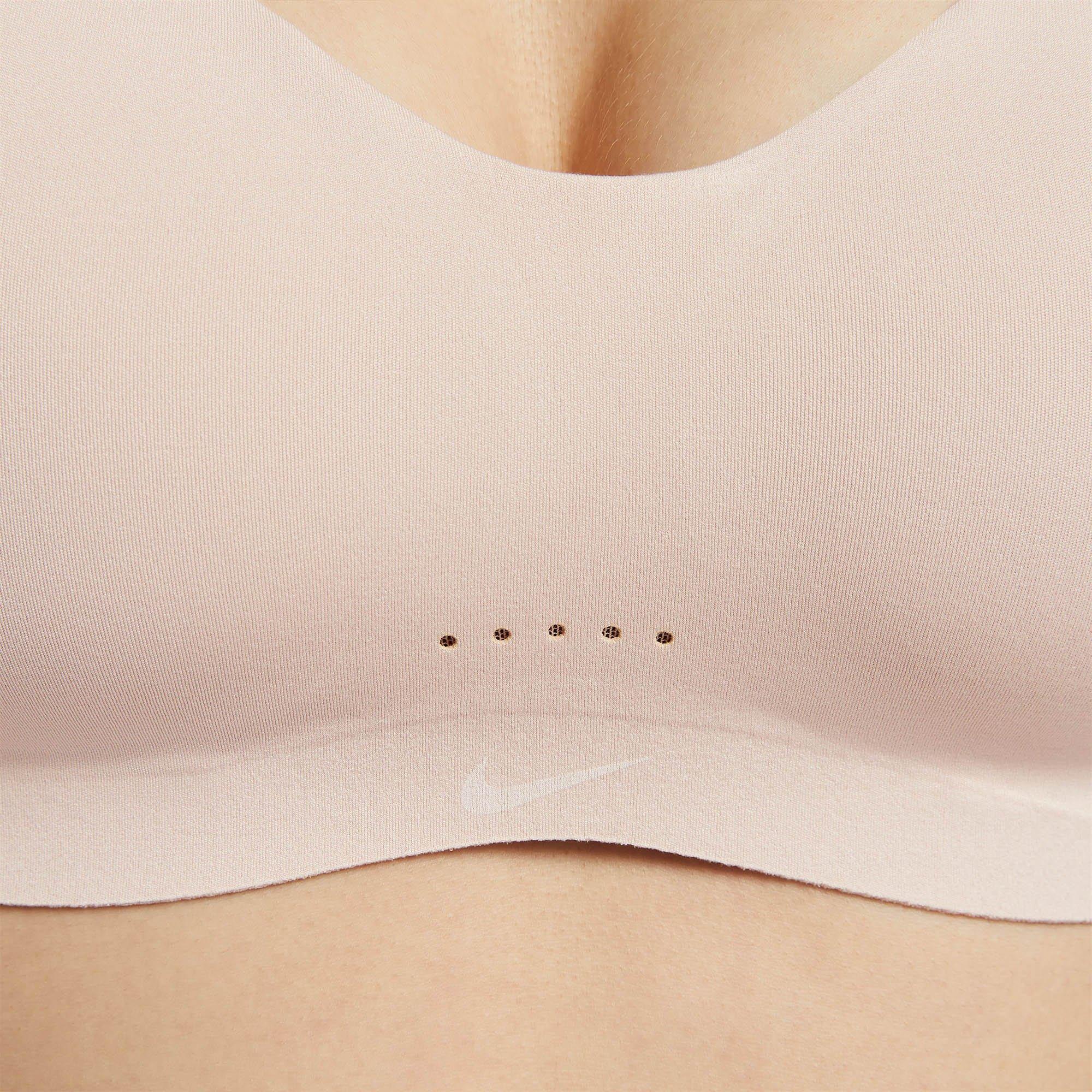 P.Beige/White - Nike - Alate Minimalist Womens Light-Support Padded Convertible Sports Bra - 4