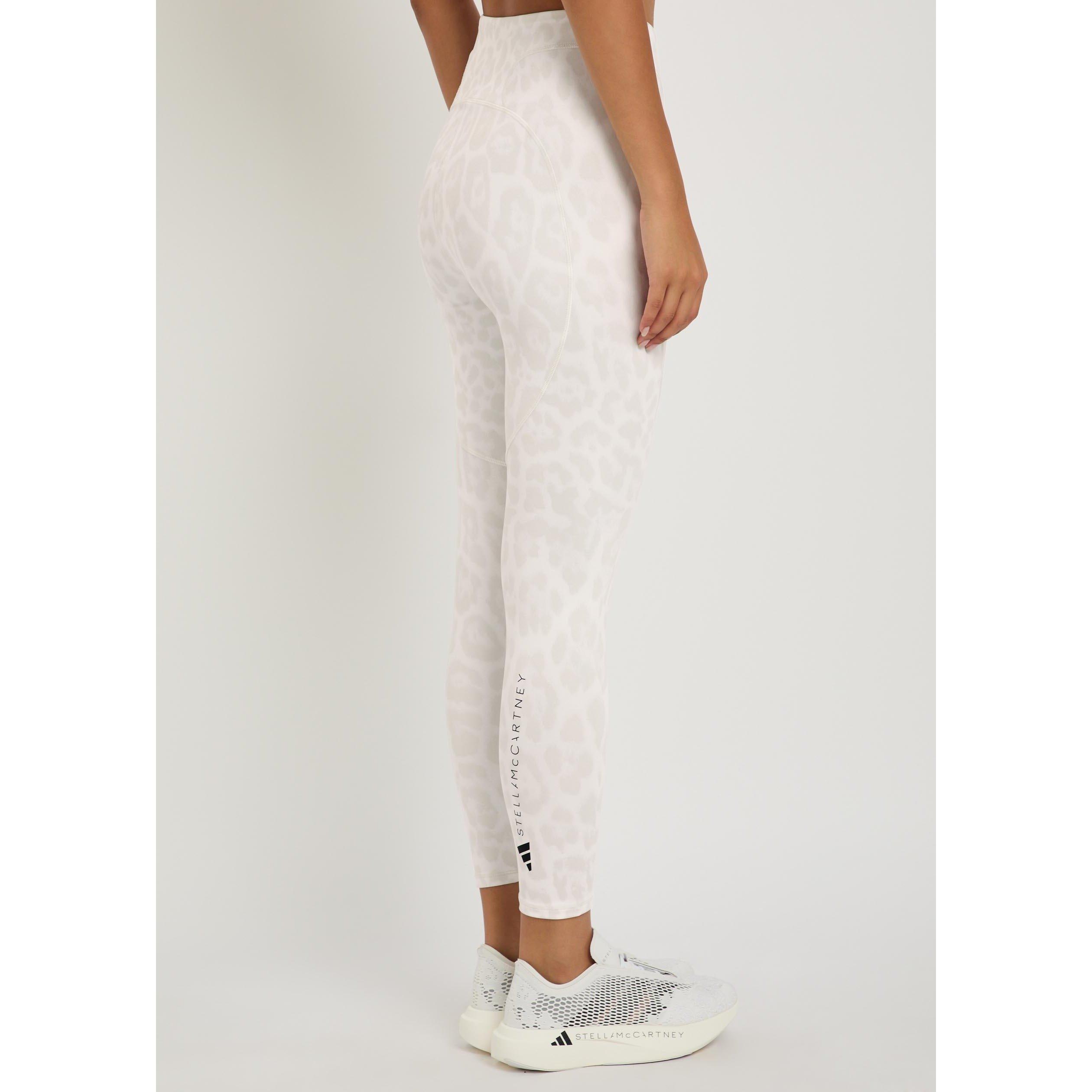 WHITE AND GREY - adidas by Stella McCartney - TR TRAINING 7/8 PRINTED LEGGIN - 3
