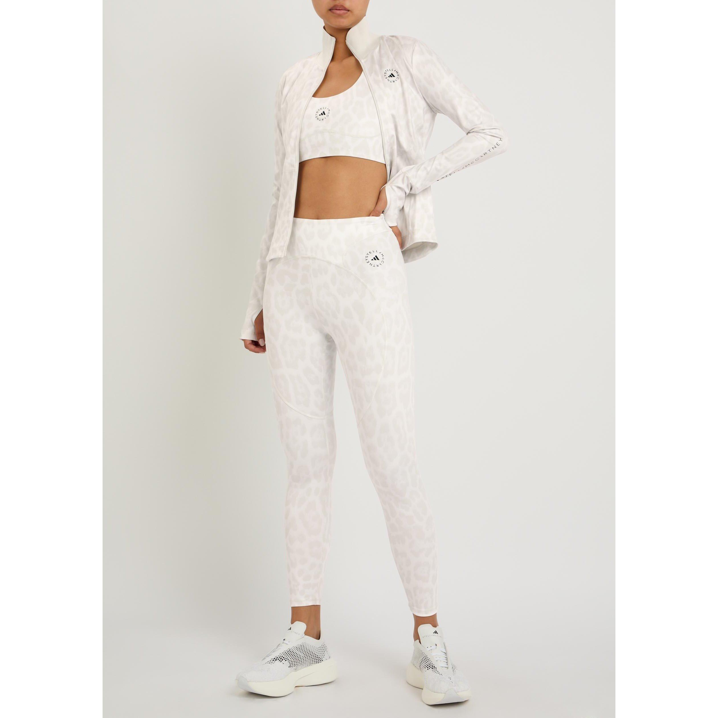 WHITE AND GREY - adidas by Stella McCartney - TR TRAINING 7/8 PRINTED LEGGIN - 5