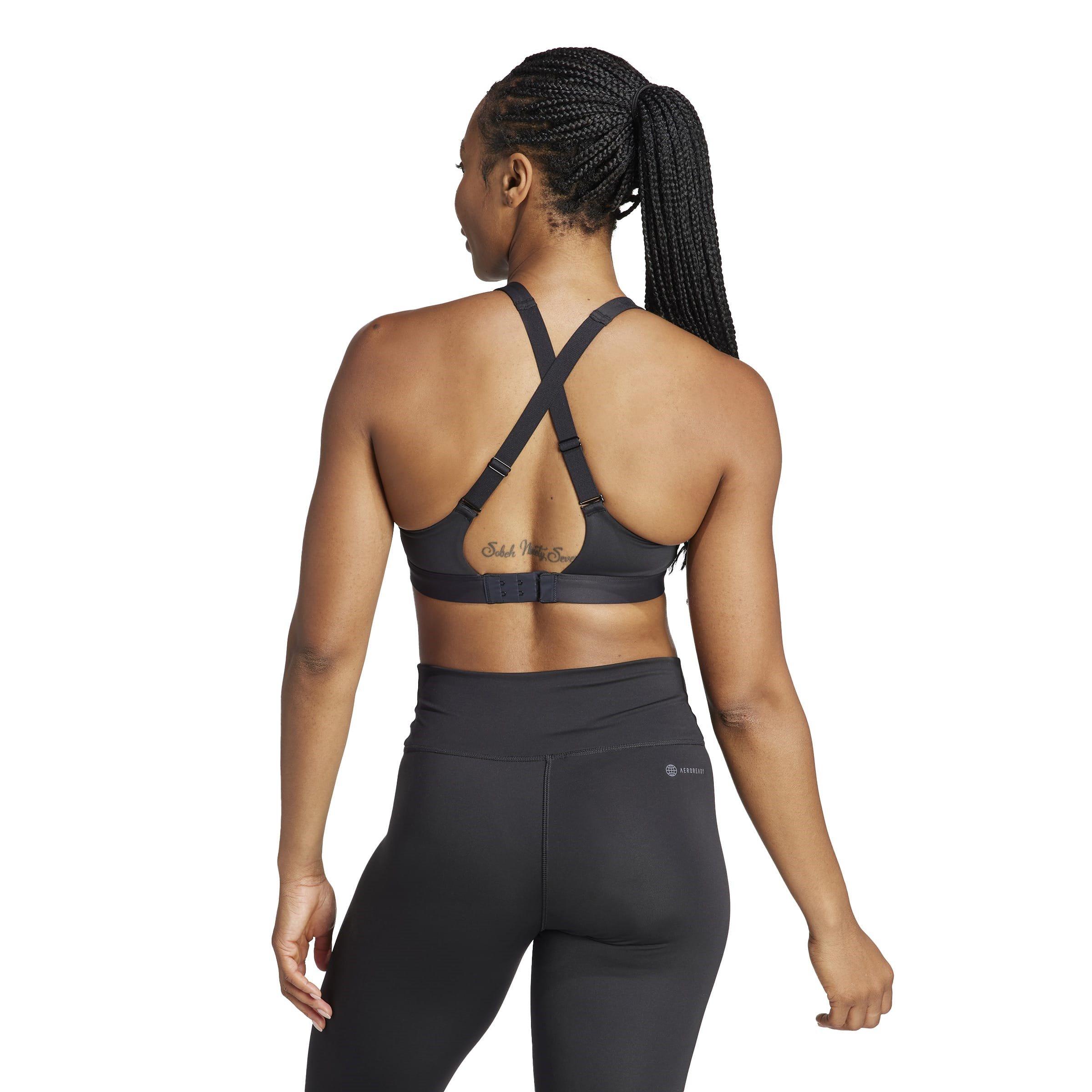 Black - adidas - TLRD Training High-Support Bra Womens - 4
