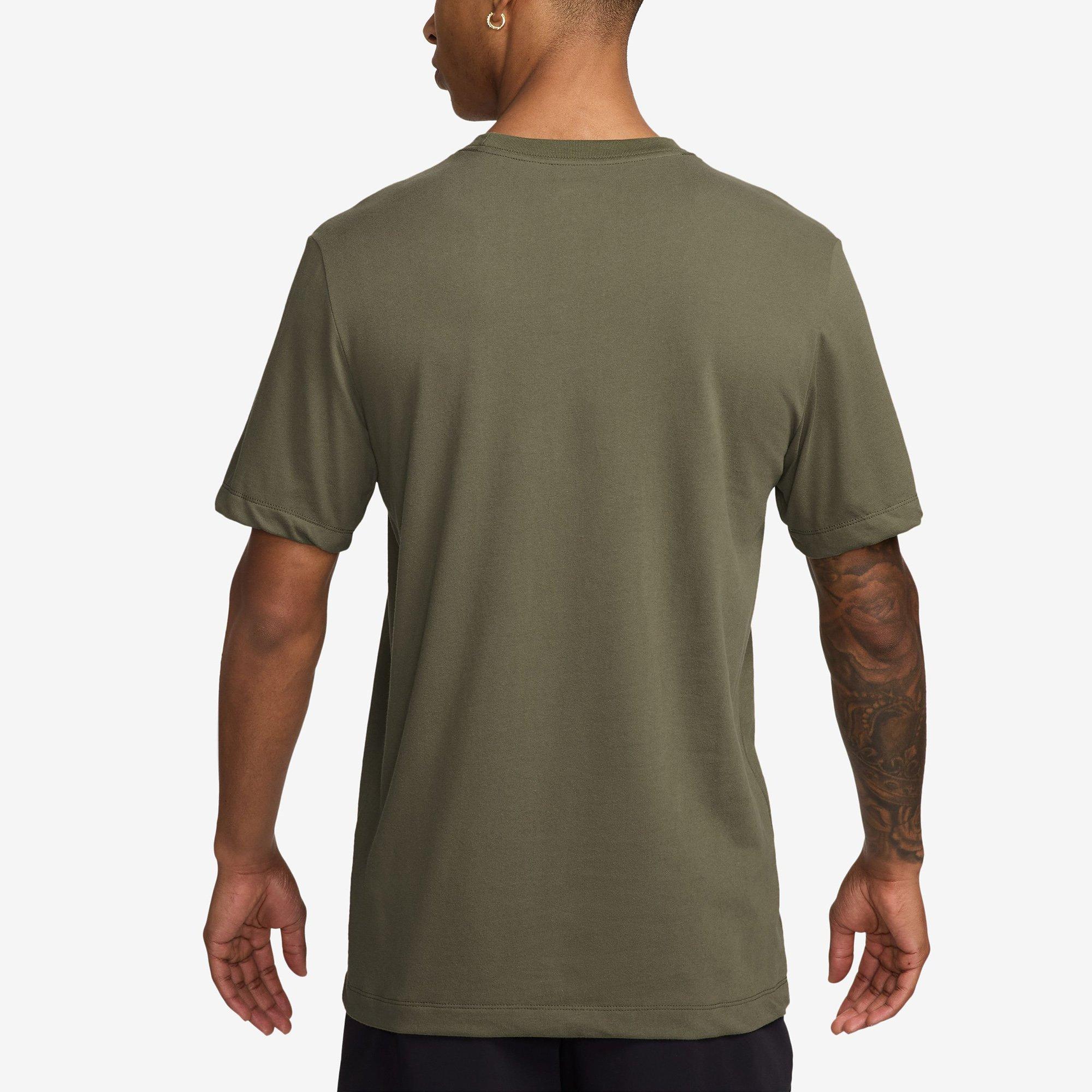 Medium Olive - Nike - Camo Just Do It T-Shirt Mens - 2