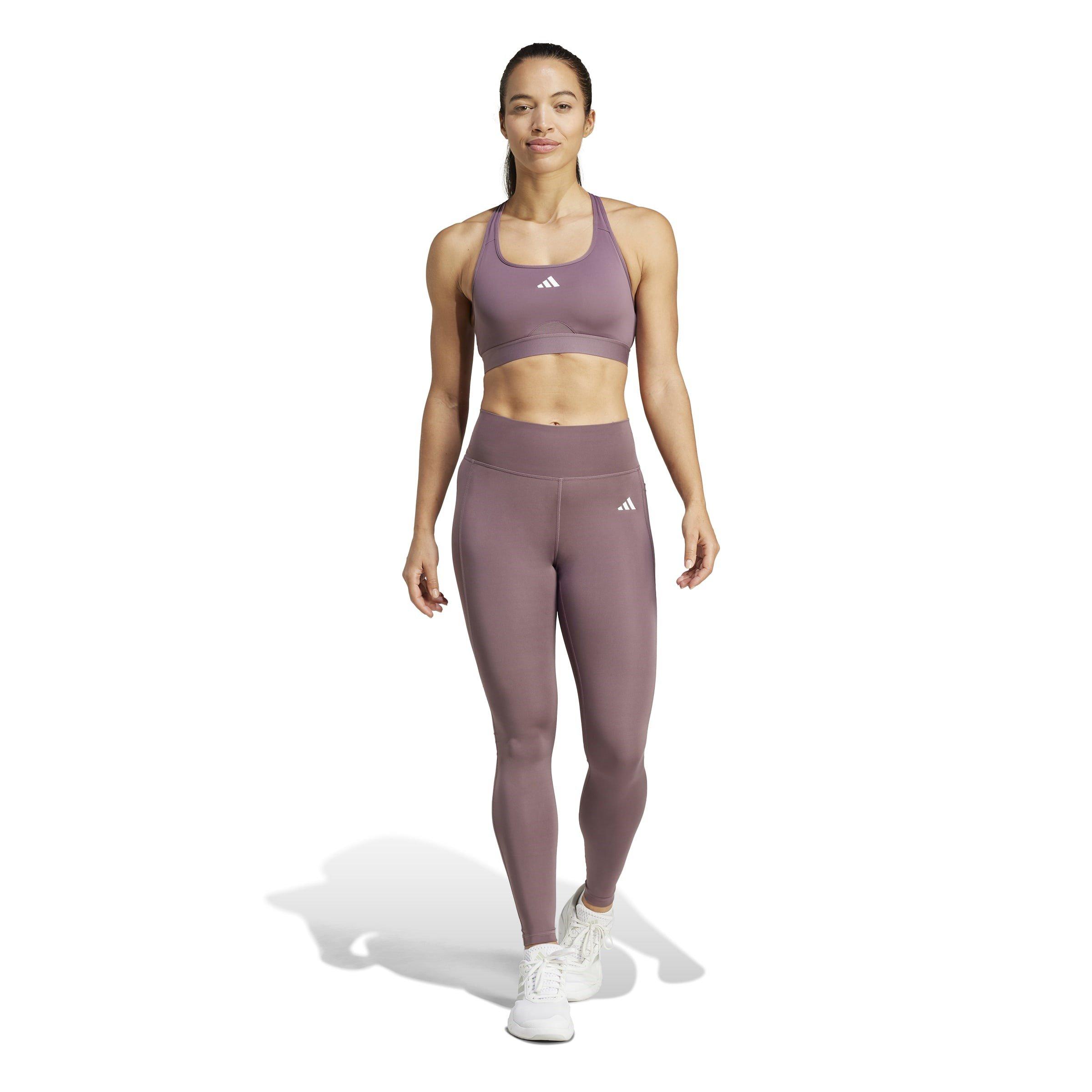 Shadow Fig - adidas - Optime Essentials Stash Pocket Womens Full Length Leggings - 7
