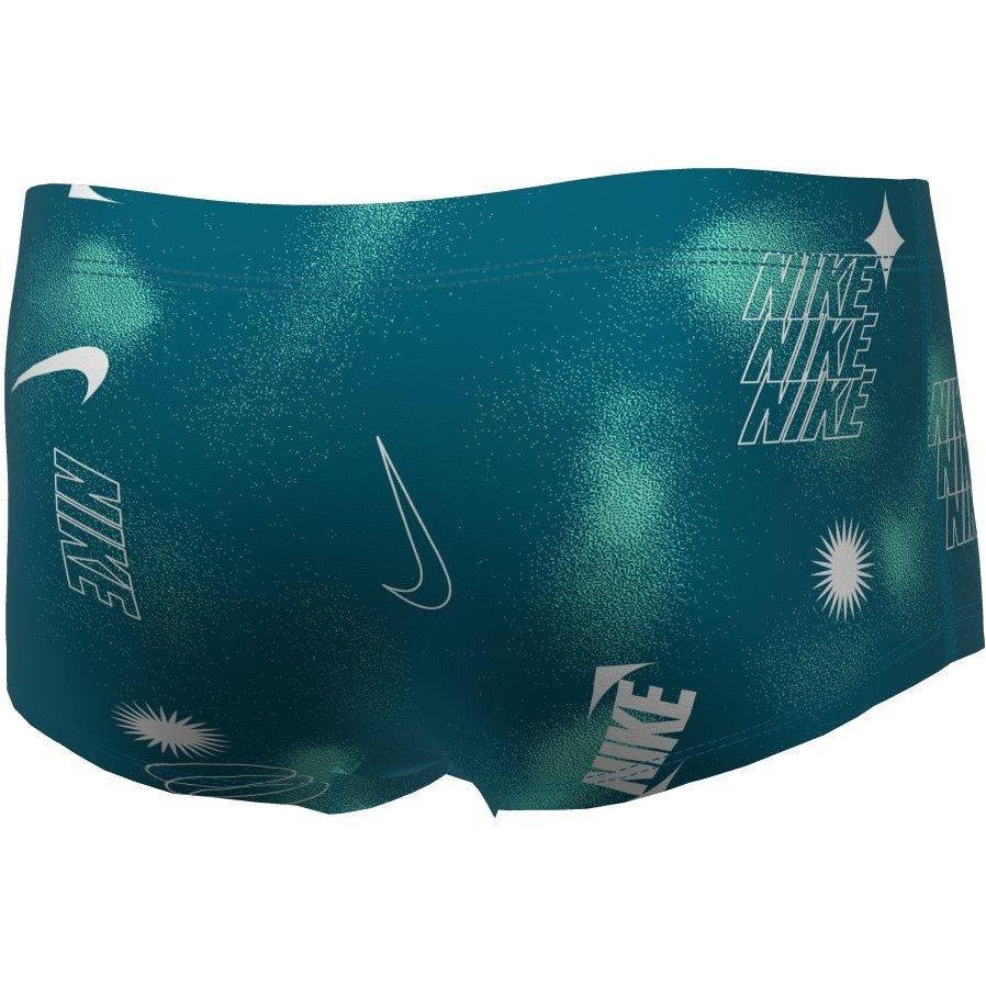 Nike Men's Hydrastrong  Print Square Leg Brief - Green Abyss - M