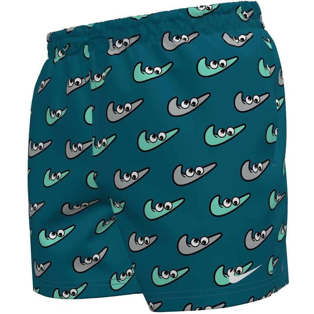 Nike Men's Green Abyss  Print 5 Volley Short - L