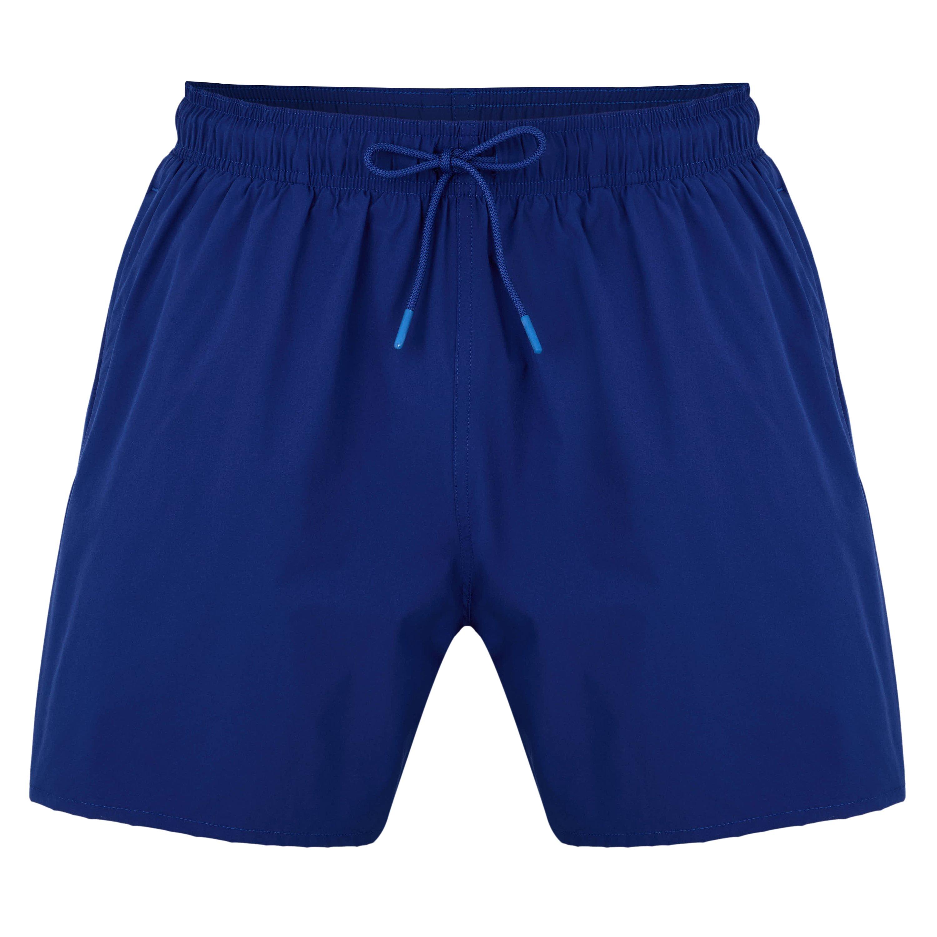 Sodalite Blue - Emporio Armani - Men's Essentials Eagle Quick Drying Swim Shorts - 1