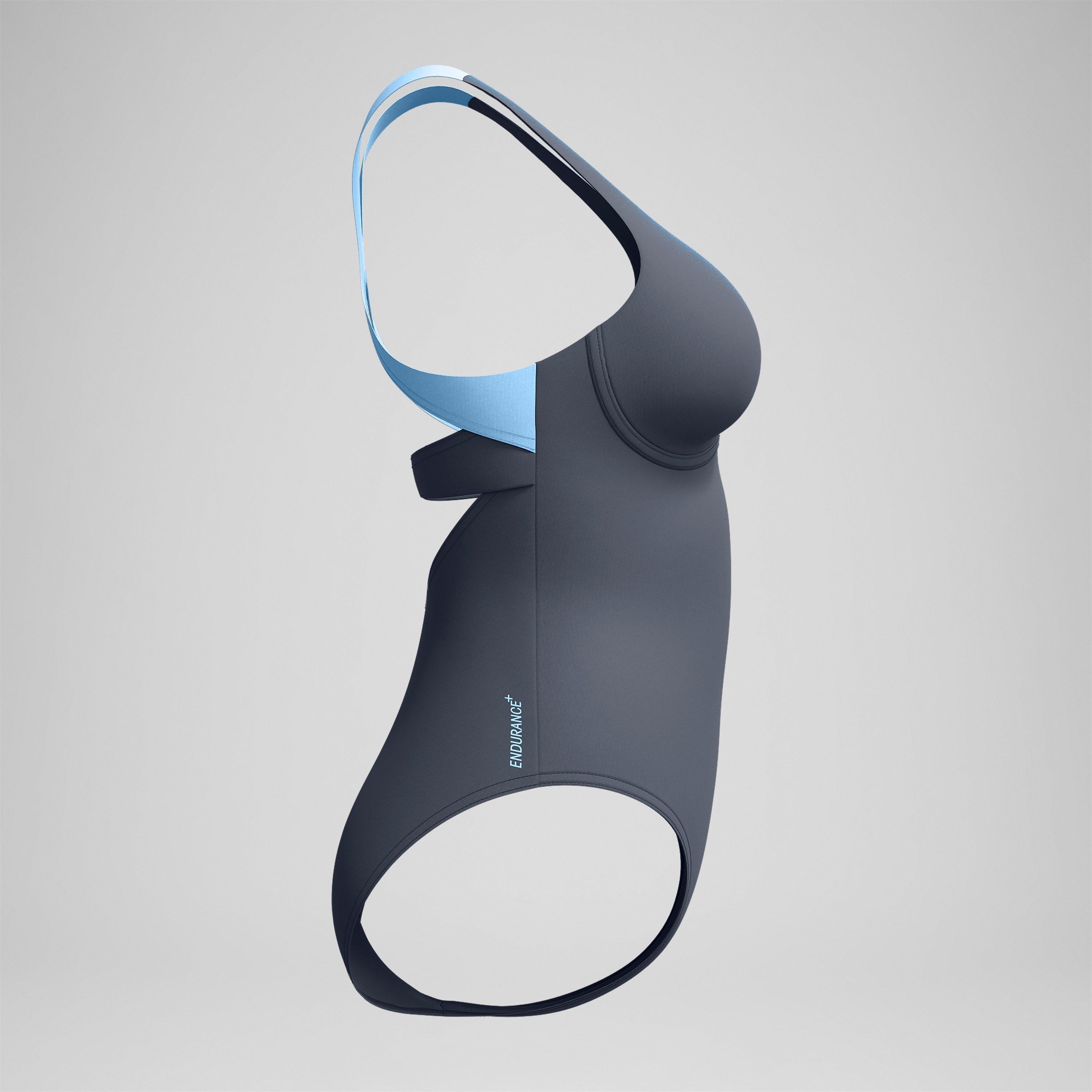 Grey Lead - Speedo - One Piece Swimsuit - 5