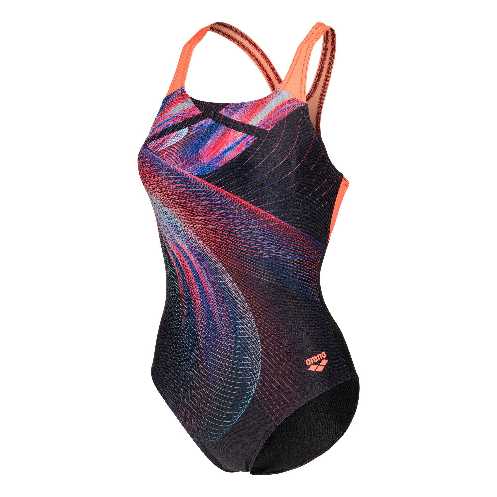 Black-Coral - Arena - Womens Jellyfish Swim Pro Back Swimsuit - 1