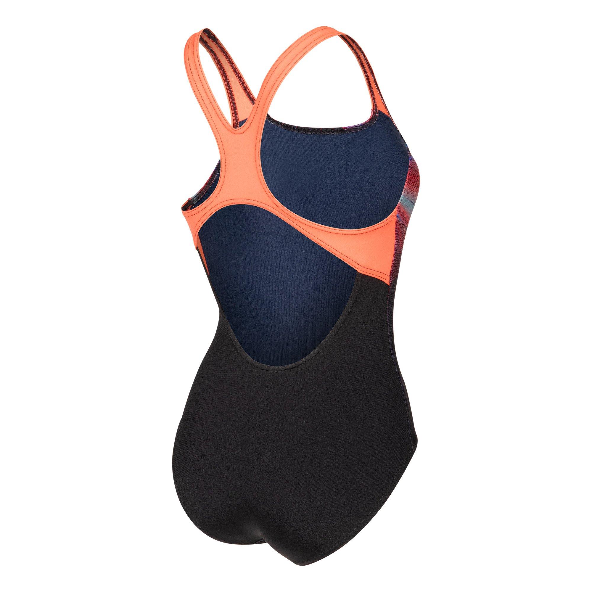 Black-Coral - Arena - Womens Jellyfish Swim Pro Back Swimsuit - 4