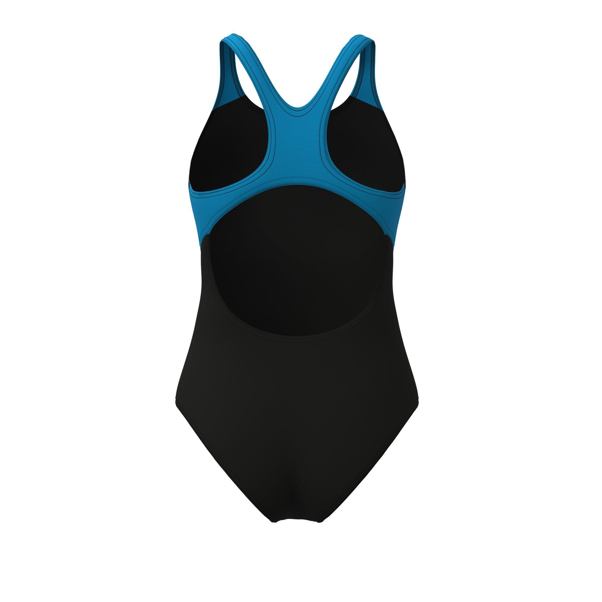 Black-Turquoise - Arena - Womens Painterly Swim Pro Back Swimsuit - 3