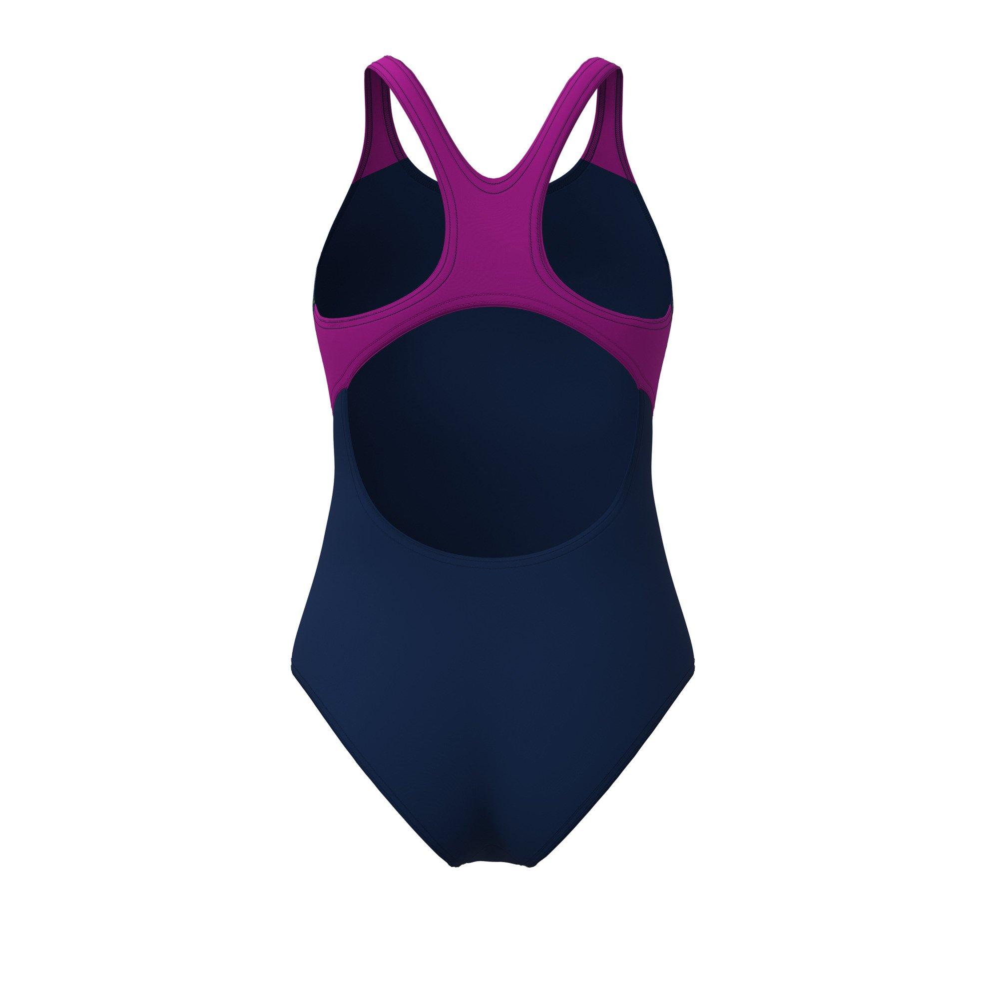 Navy-Fuchsia - Arena - Womens Painterly Swim Pro Back Swimsuit - 3