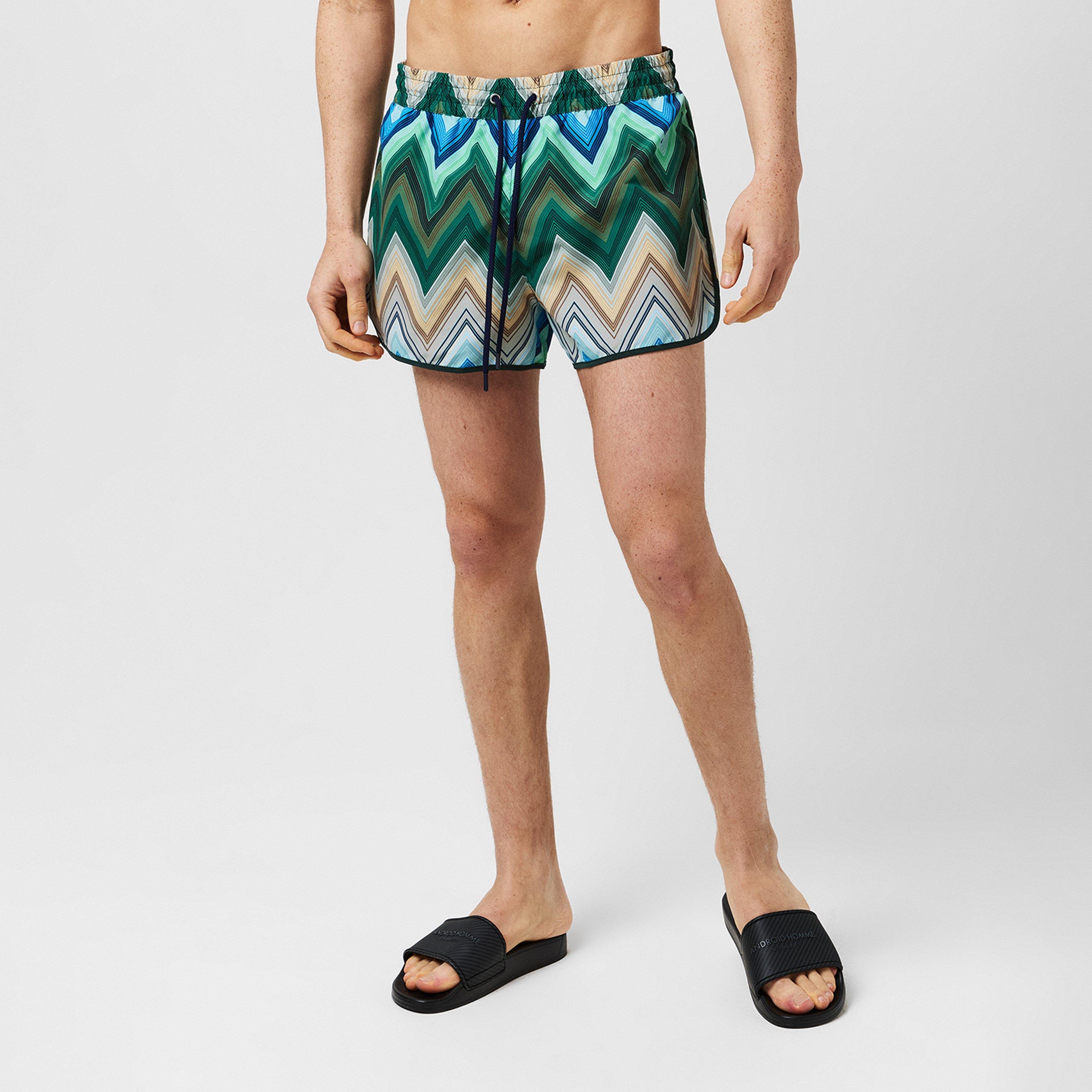 Green SM9LQ - Missoni - Men's Big Swimming Swim Shorts - 3