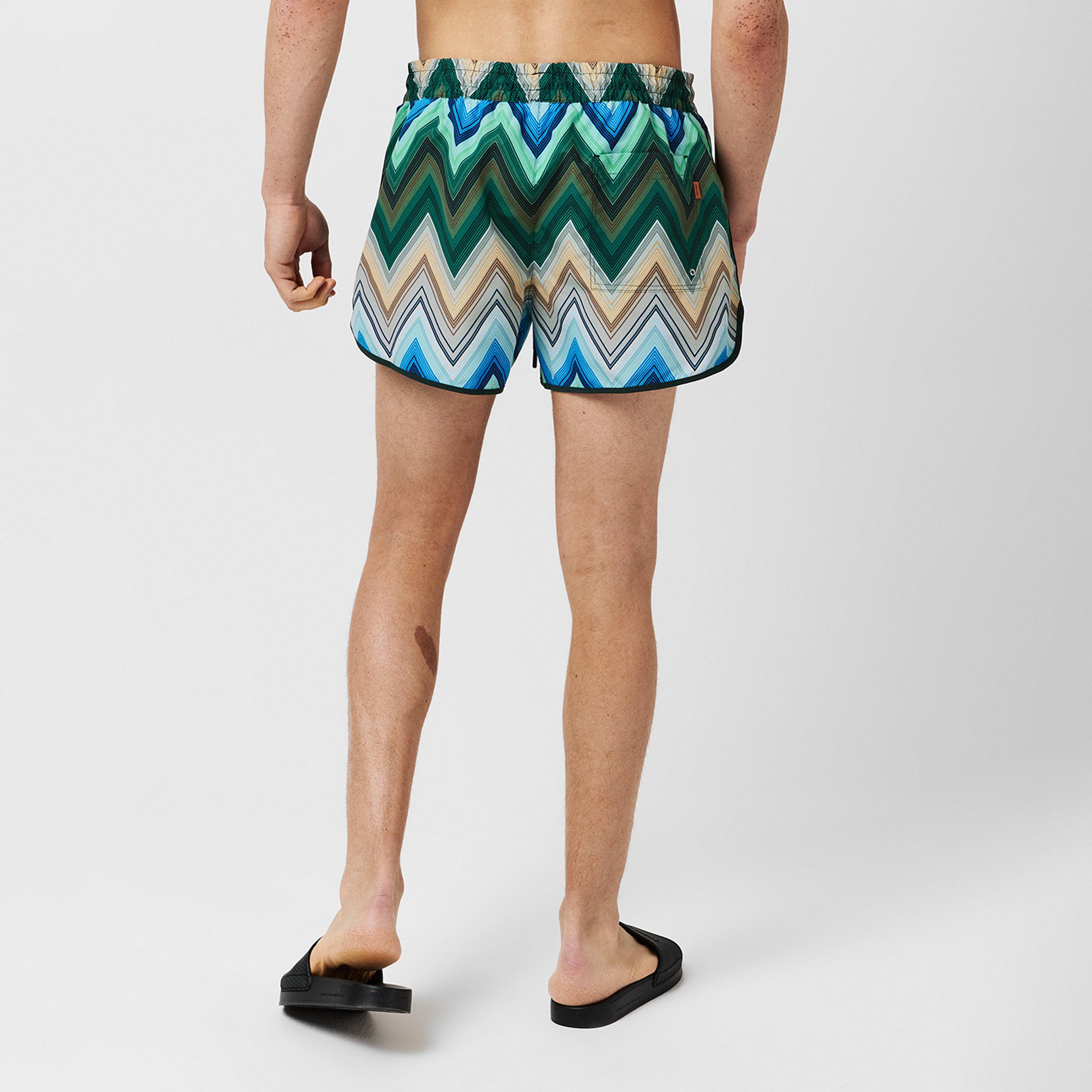 Green SM9LQ - Missoni - Men's Big Swimming Swim Shorts - 4